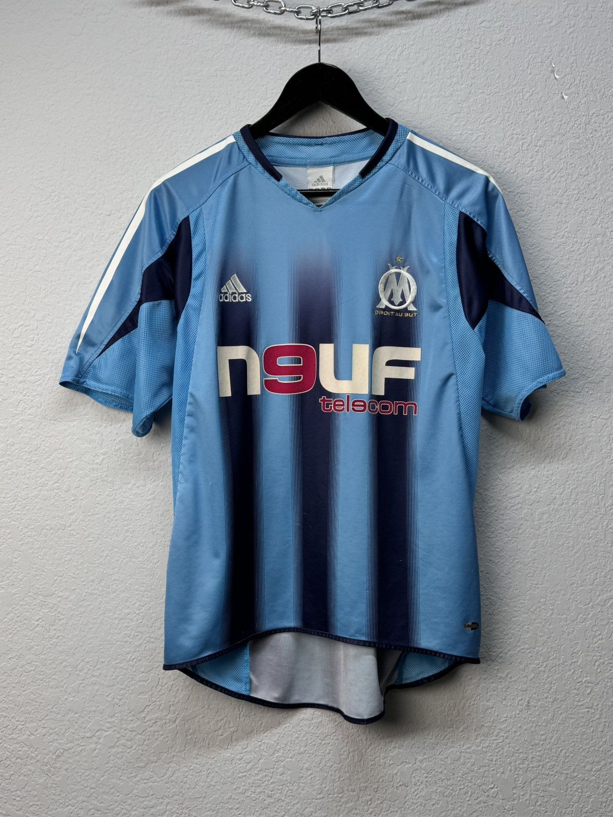 Adidas × Vintage Vintage Blockcore Y2K Marseille 2004 soccer Adidas France Size US S / EU 44-46 / 1 - 1 Thumbnail