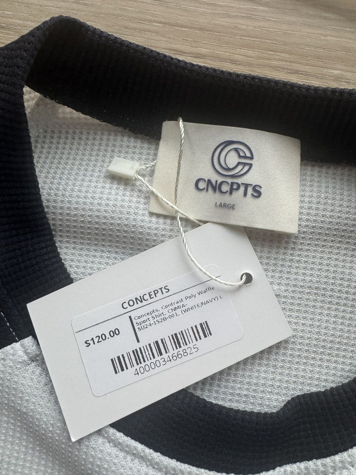 CNCPTS CNCPTS Contrast Poly Waffle Sport Shirt Size L Size US L / EU 52-54 / 3 - 3 Thumbnail