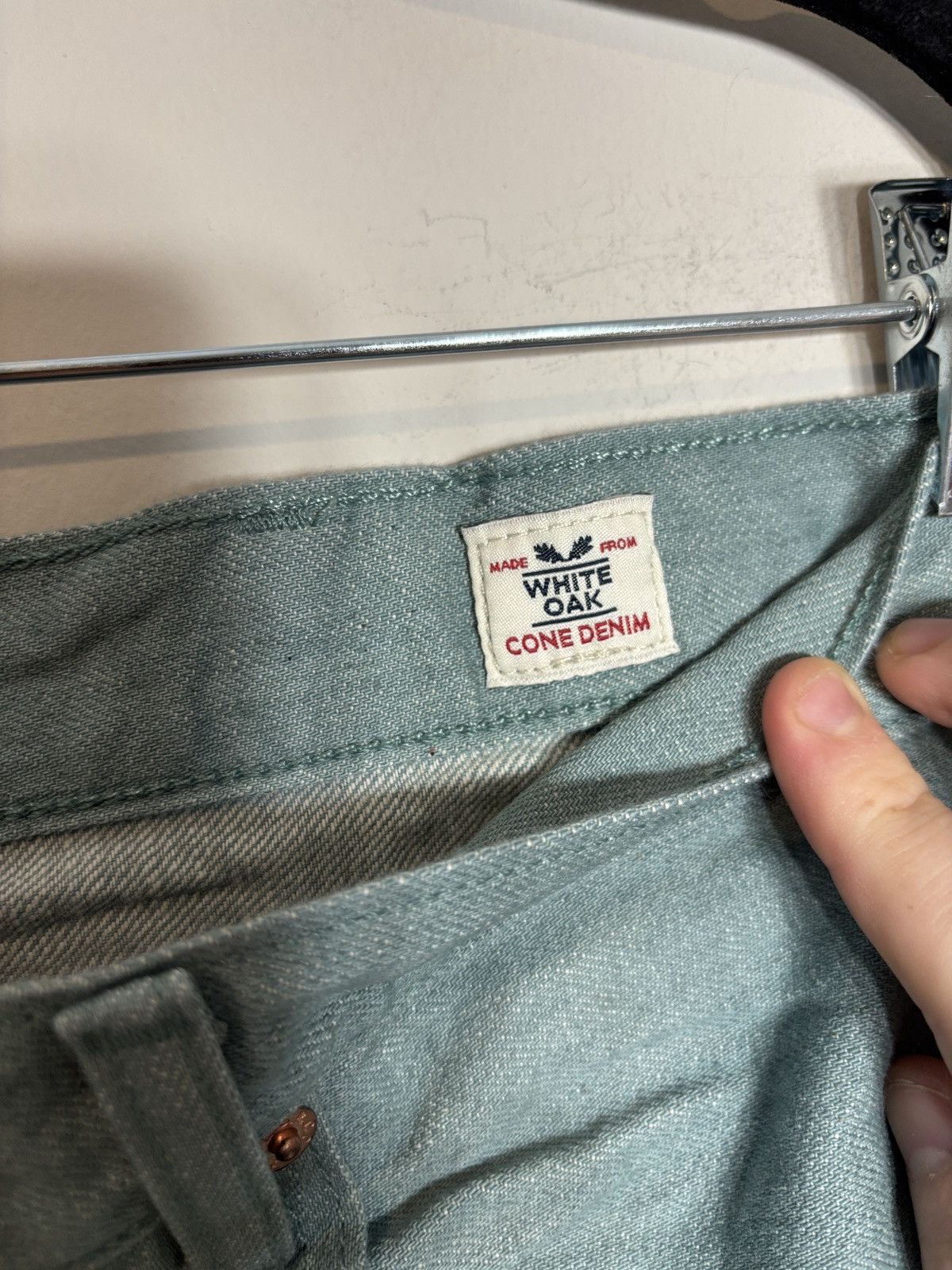 Levi's Levi’s 501 White Oak Cone Denim Jeans Moss Green Size US 38 / EU 54 - 3 Thumbnail