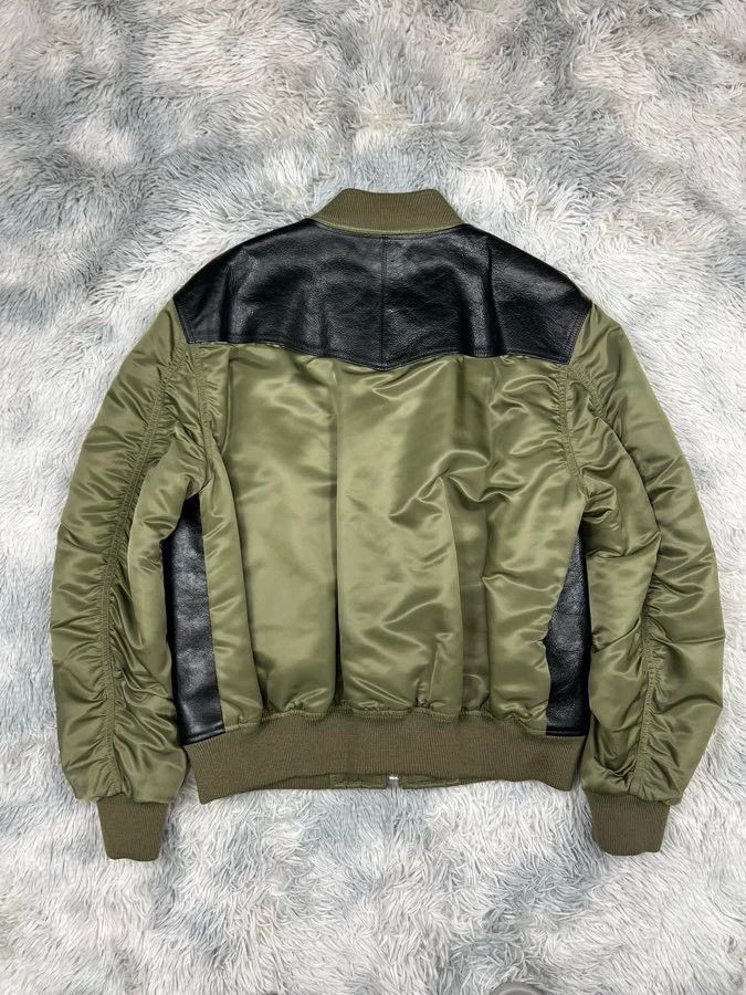Celine celine green color-blocked ma1 jacket Size US L / EU 52-54 / 3 - 3 Thumbnail