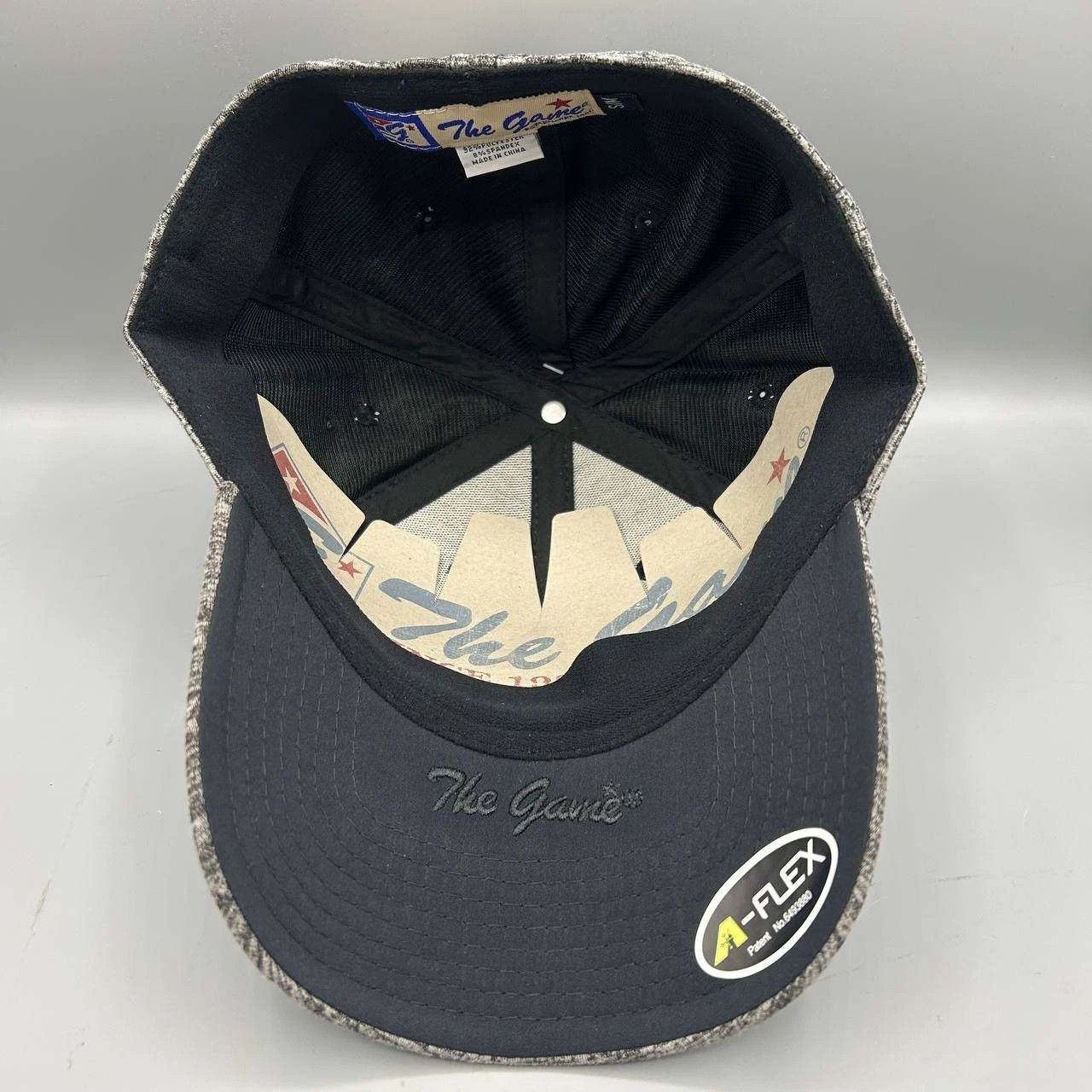 The Game Vintage OM Patriots Hat Men S-M Gray Stretch Fitted Cap New Size ONE SIZE - 2 Thumbnail