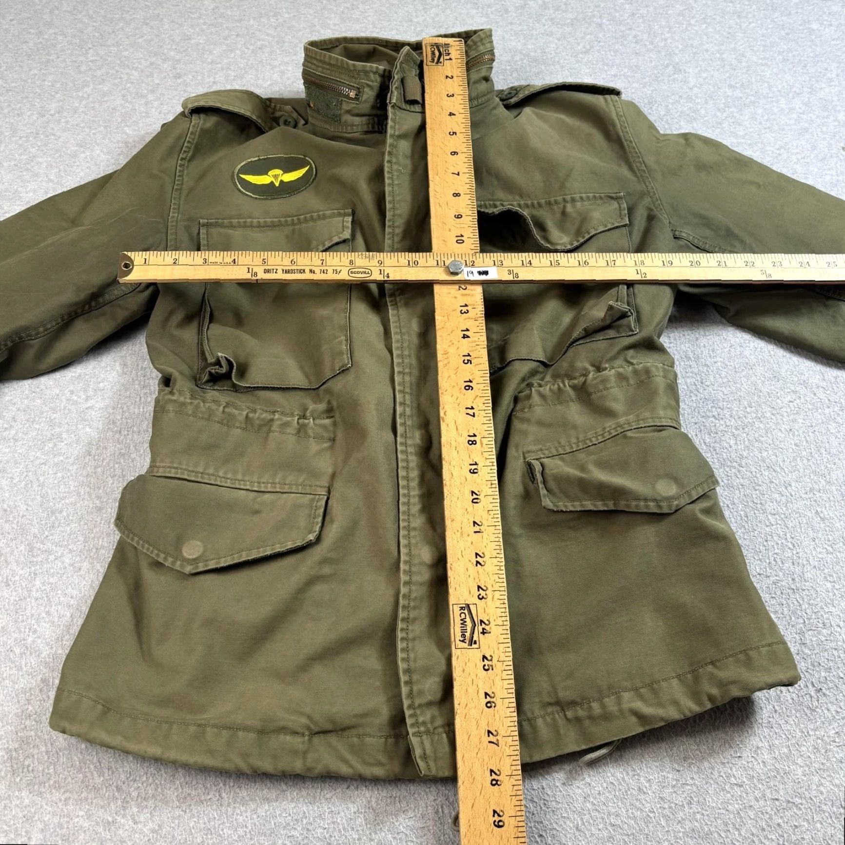 Olive Red Tornado Field Jacket Mens Large Olive Green Cotton Military Jacket Workwear Size US L / EU 52-54 / 3 - 7 Thumbnail