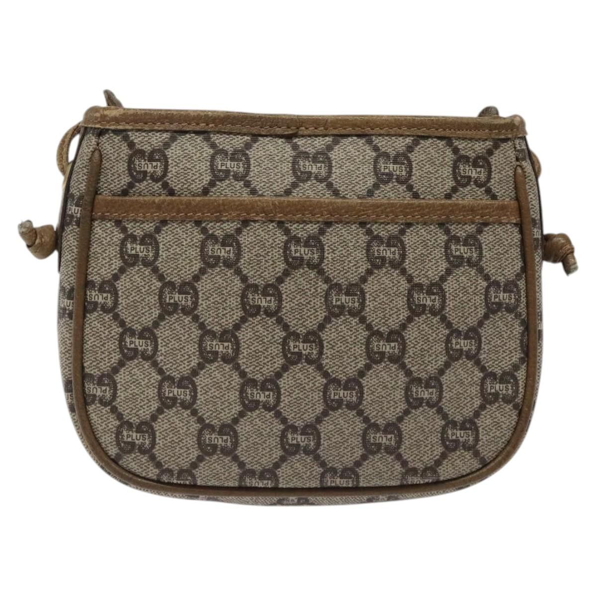 Gucci GUCCI GG Plus Supreme Shoulder Bag Pvc Leather Beige Gold Size ONE SIZE - 3 Thumbnail