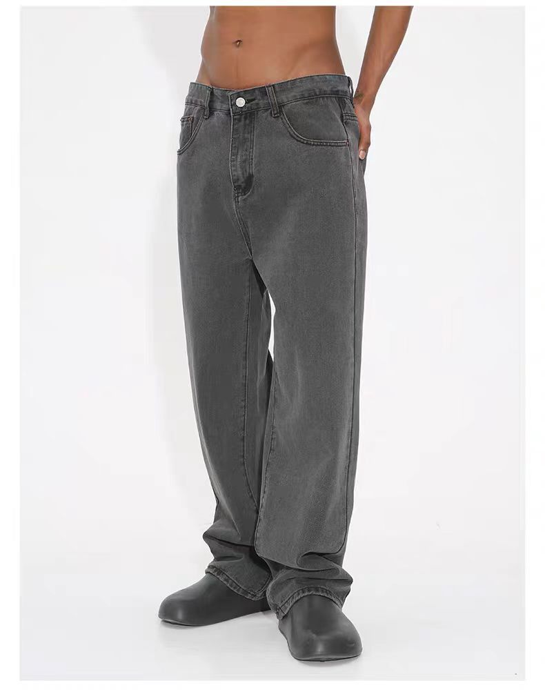 Japanese Brand × Vintage Vintage Street Casual Straight Grey Jeans Size US 32 / EU 48 - 2 Thumbnail