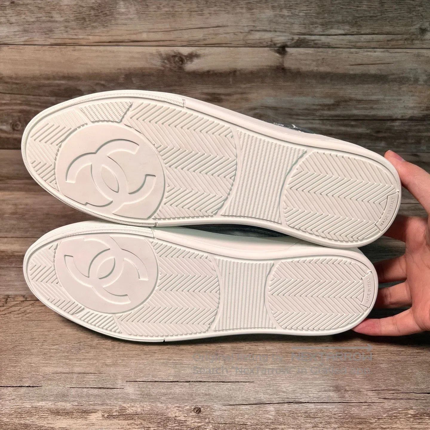 Chanel Chanel 24C Silver Double C Men's Sneakers. Size US 8 / EU 41 - 6 Thumbnail
