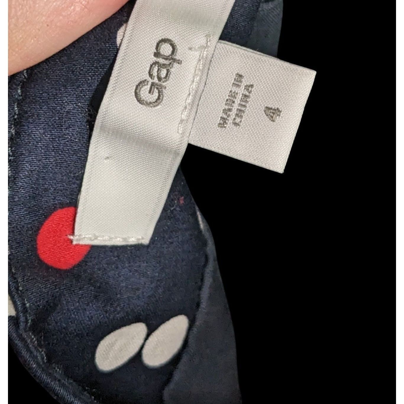 Gap Gap Preppy Navy Polka Dot Spaghetti Strap Sundress Size S / US 4 / IT 40 - 5 Thumbnail