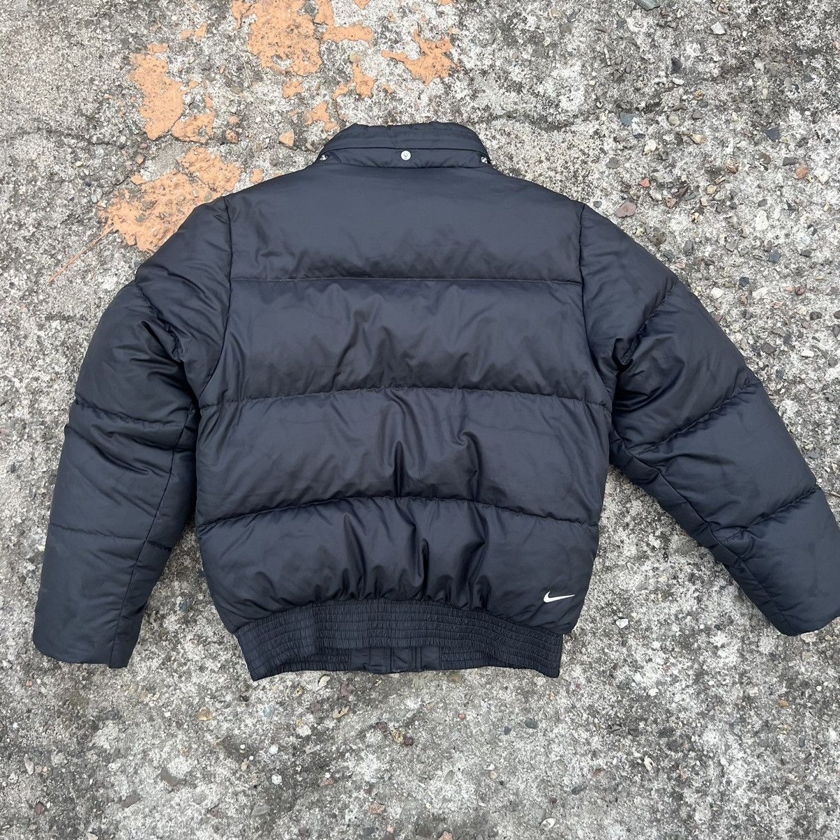 Nike × Vintage Vintage Y2K Nike Nylon Drill Puffer Jacket Swoosh Size S / US 4 / IT 40 - 4 Thumbnail