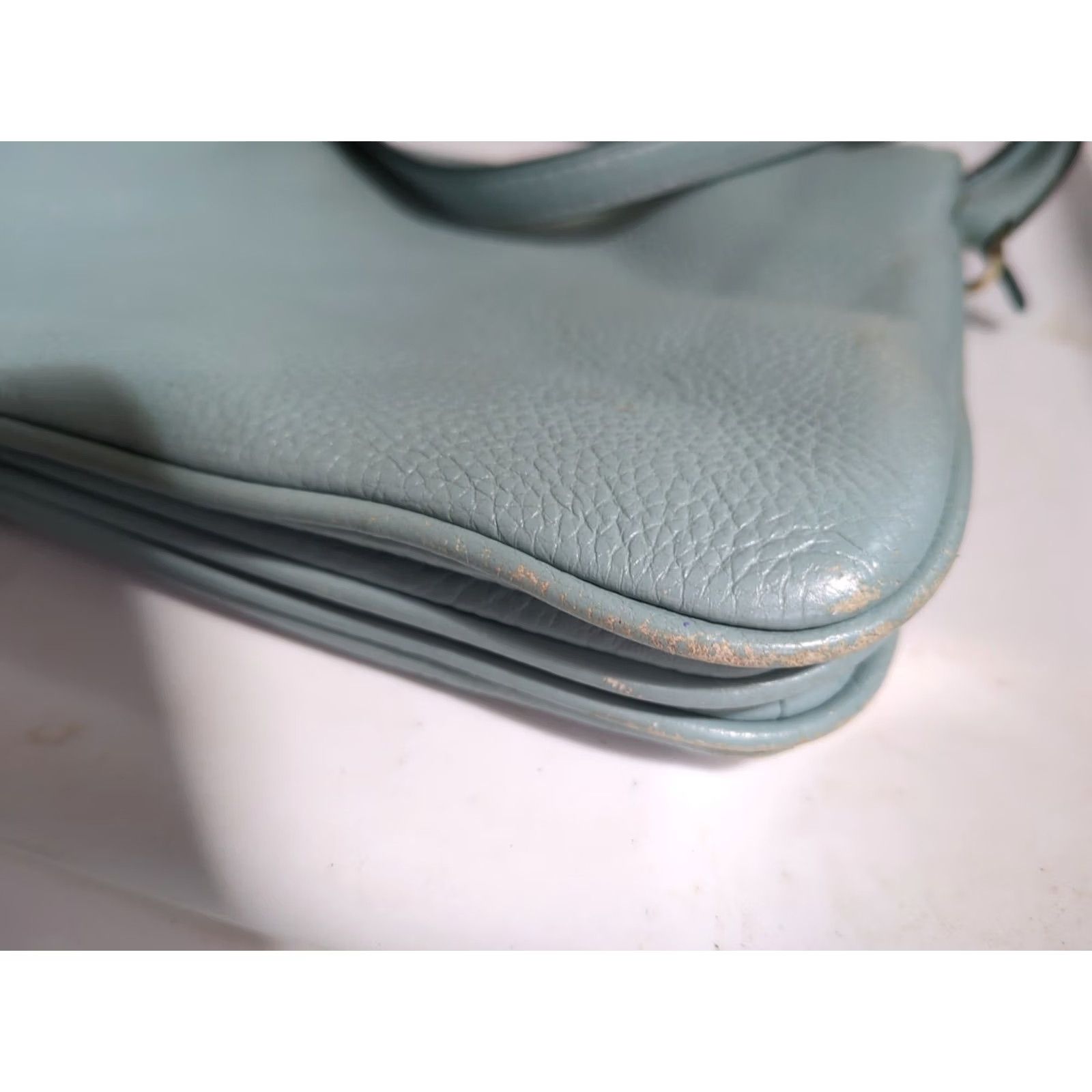 Vintage kate spade new york Bailey Leather Crossbody Purse Women's Small Blue Pebbles Zip Size ONE SIZE - 5 Thumbnail
