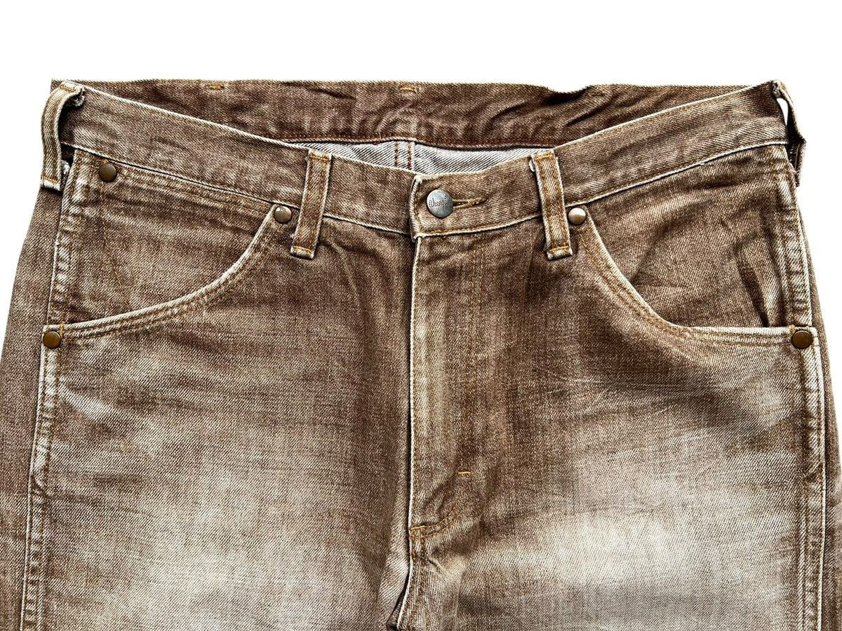 Wrangler Vintage 90s Wrangler Faded Brown Straight Denim Jeans 33x31 Size US 33 - 6 Thumbnail