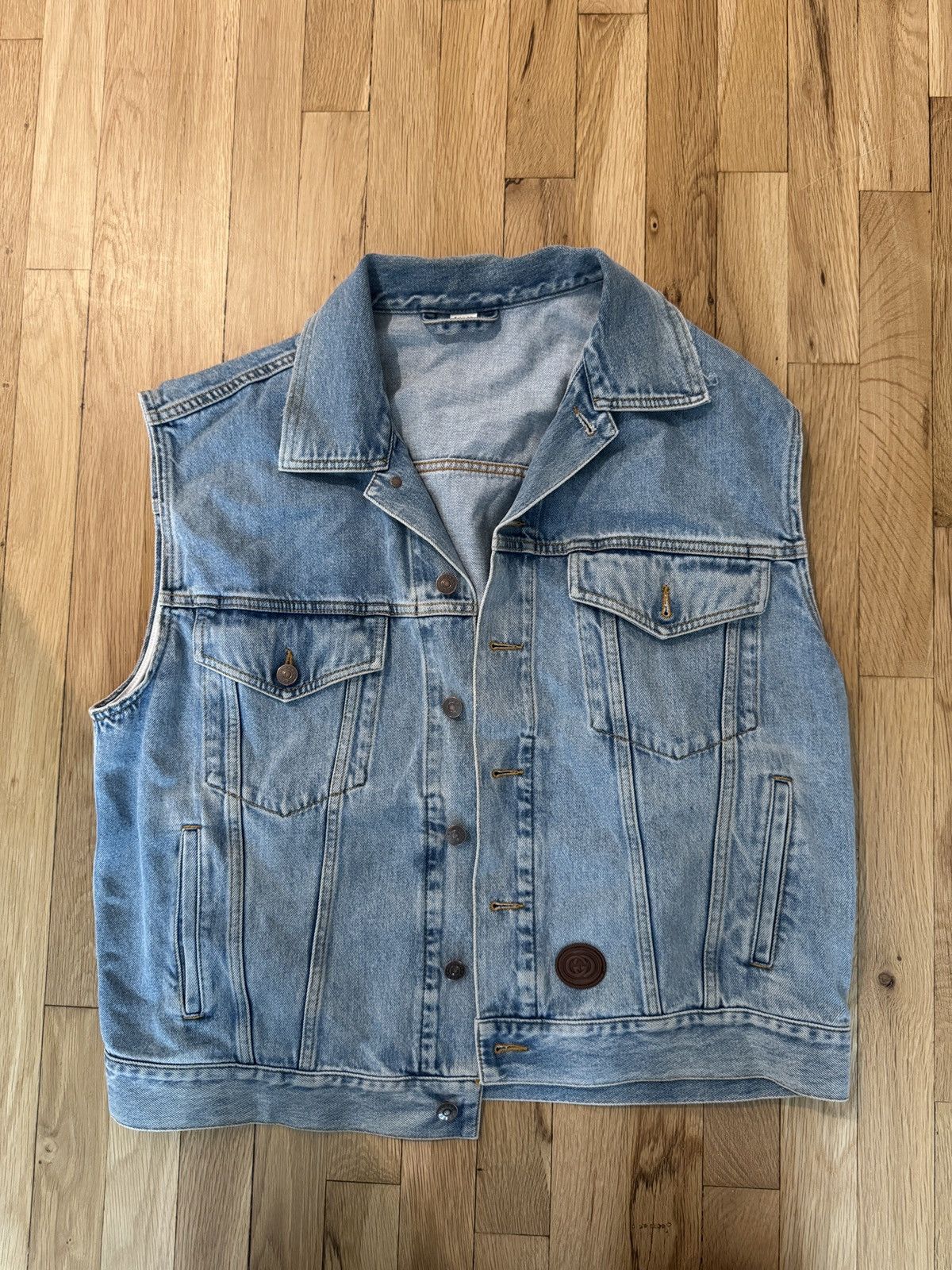 Gucci Gucci Denim Vest Size US L / EU 52-54 / 3 - 1 Thumbnail