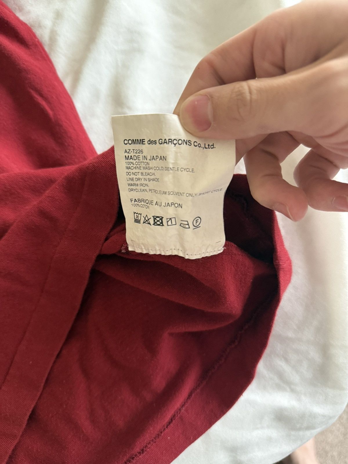 Comme des Garcons Commes Des Garçons Double Heart T-shirt Size US L / EU 52-54 / 3 - 4 Thumbnail