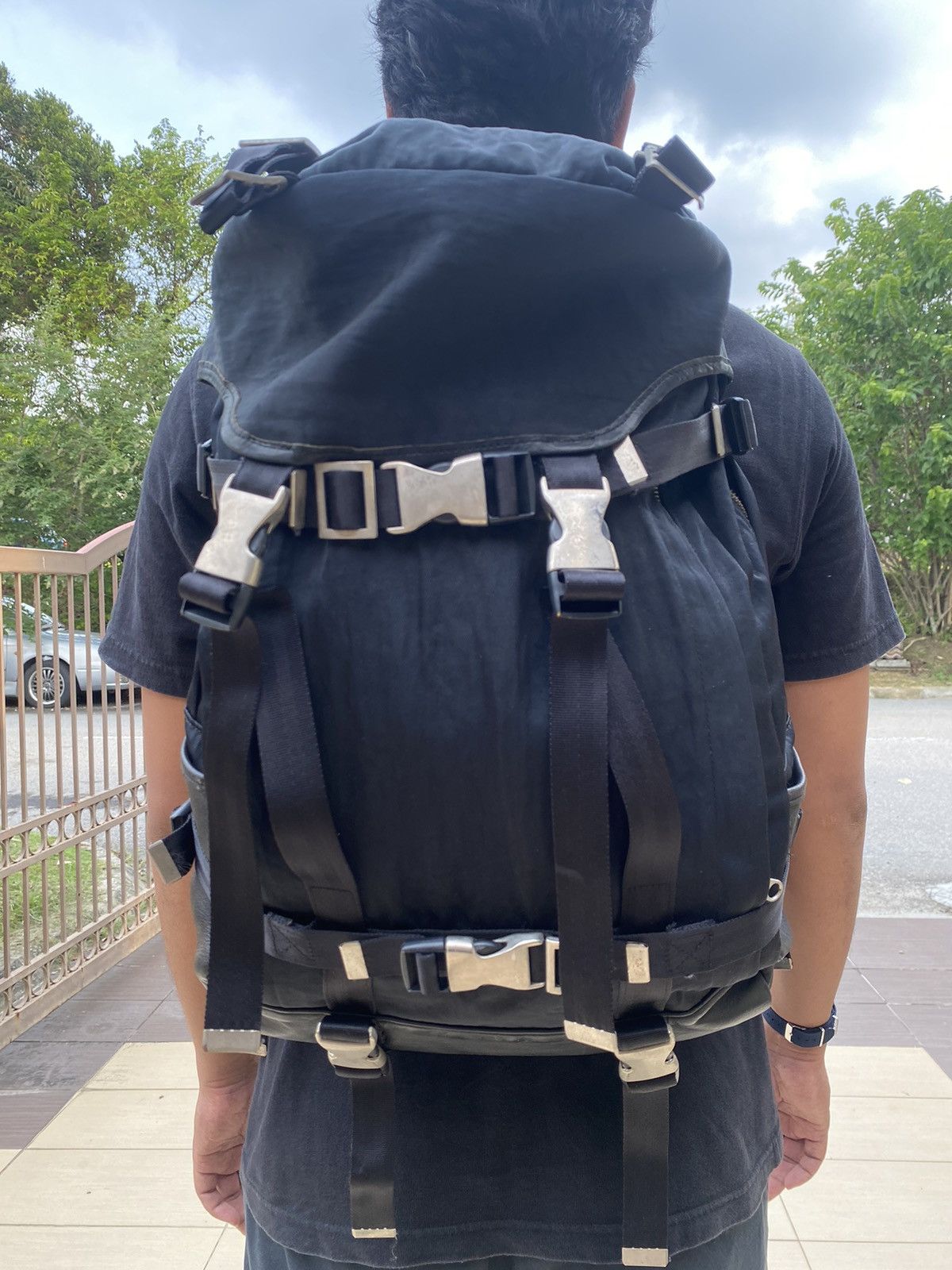 image of Vintage Lorinza Backpack in Black, Men's