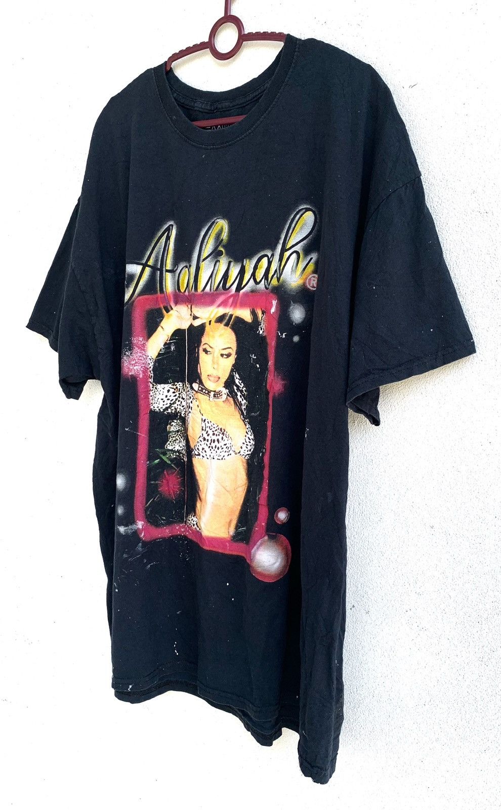 Band Tees × Vintage Vintage Painter Aaliyah Solo singer Shirt Size US L / EU 52-54 / 3 - 2 Thumbnail