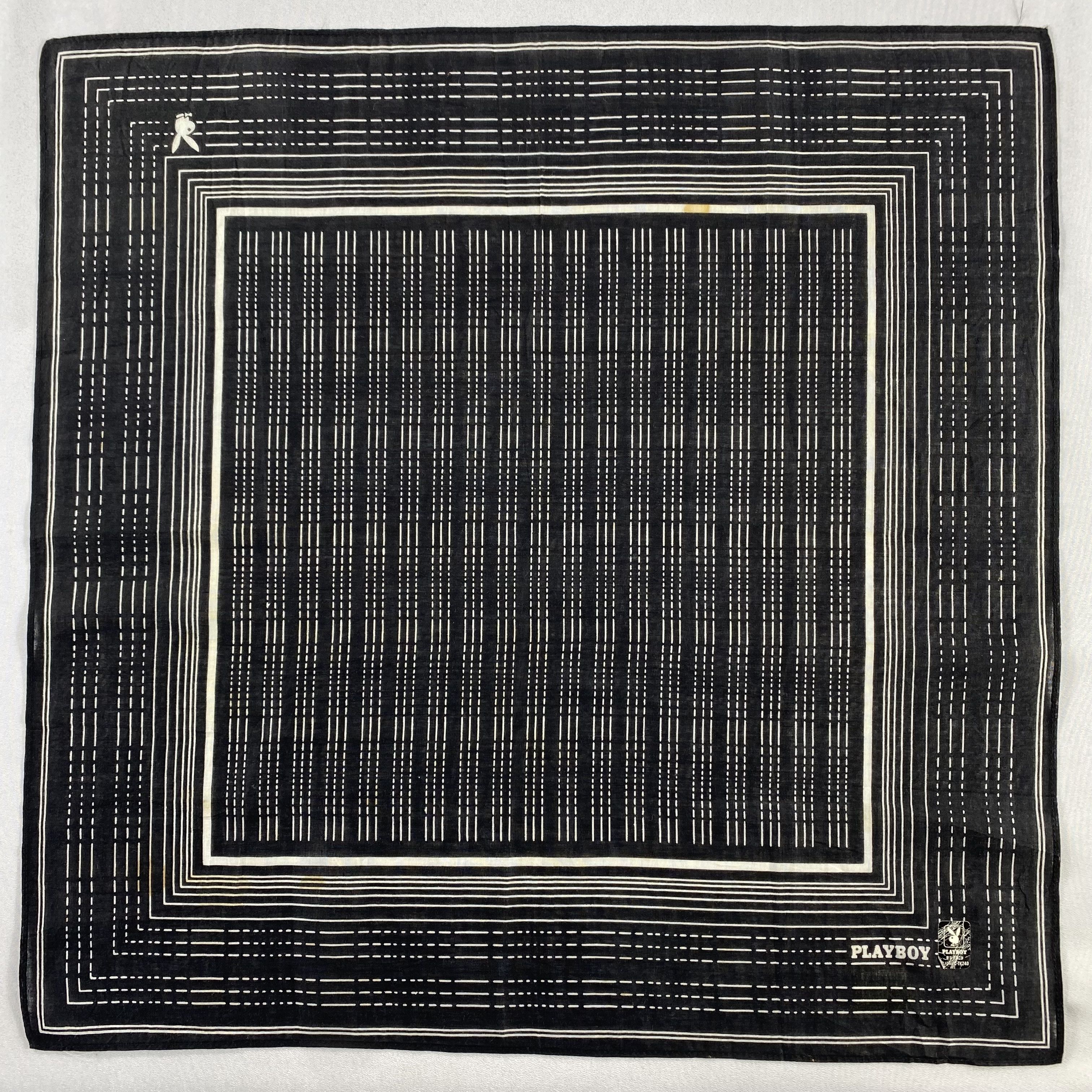 Playboy × Vintage NWT Playboy Bandana/ Handkerchief / Neckerchief-P1139 Size ONE SIZE - 1 Thumbnail