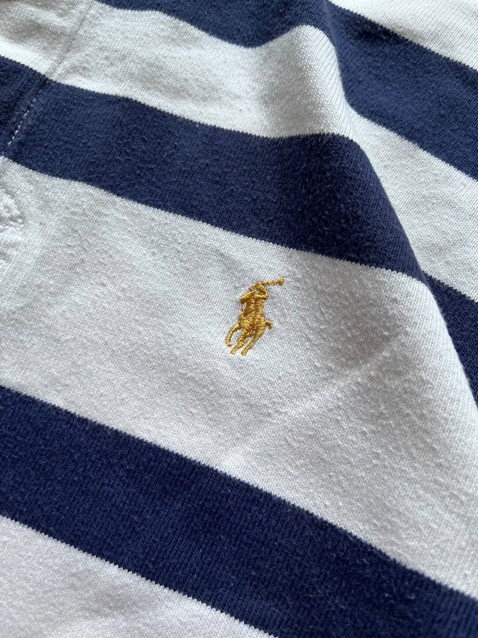 Vintage Vintage Polo Ralph Lauren Striped Rugby Shirt Y2K M Size US M / EU 48-50 / 2 - 5 Thumbnail