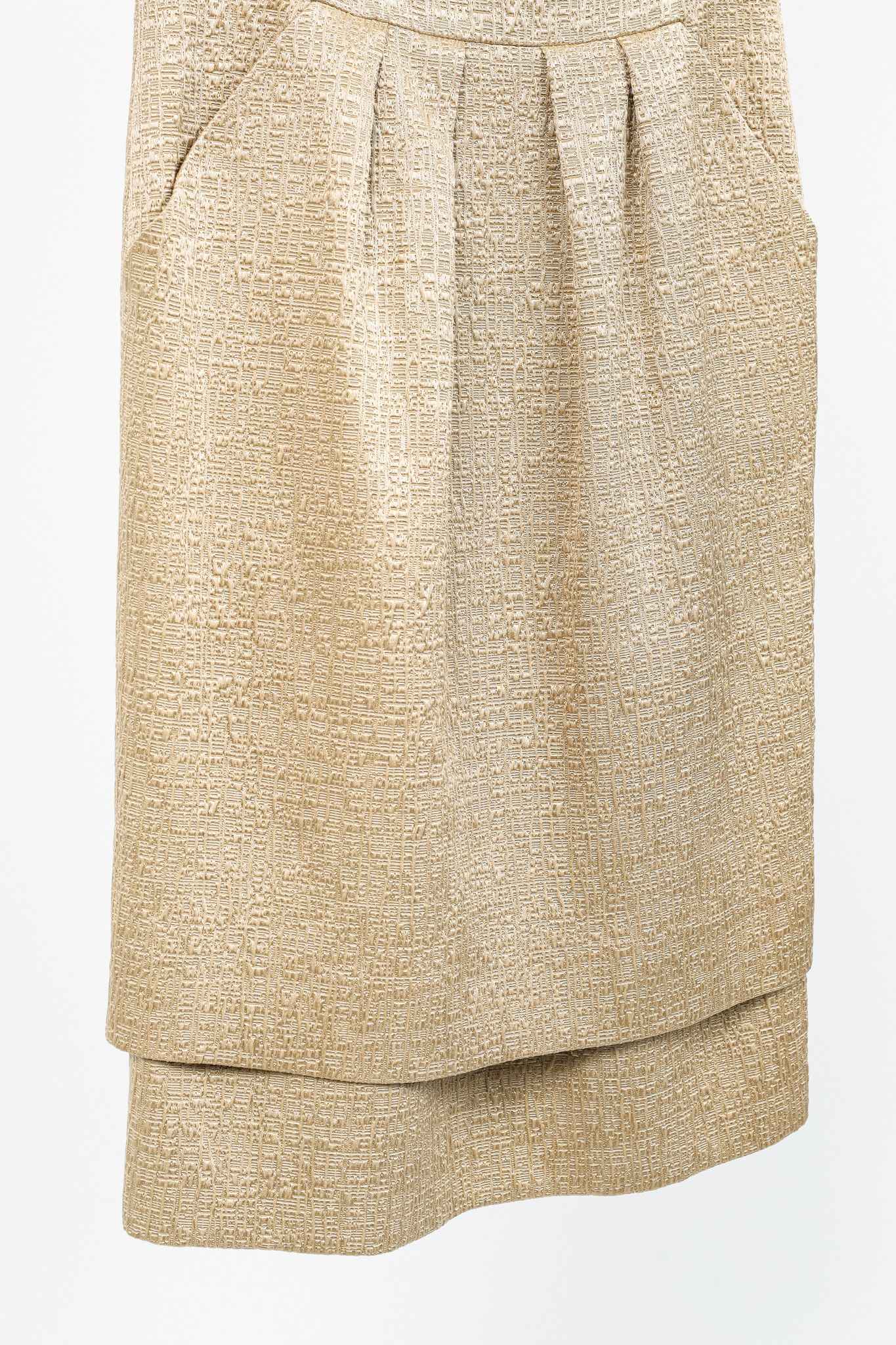 Oscar De La Renta Oscar de la Renta SS/11 Jacquard Sleeveless Pleated Dress Size XS / US 0-2 / IT 36-38 - 6 Thumbnail