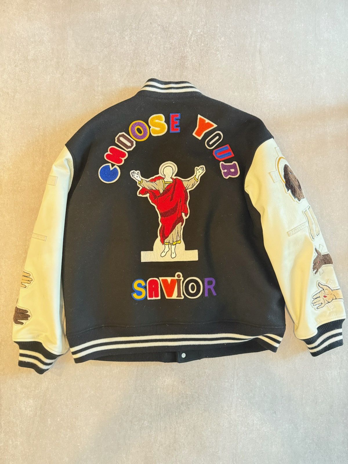 DENIM TEARS × Saint Michael Saint Tears Varsity Size US XL / EU 56 / 4 - 4 Thumbnail