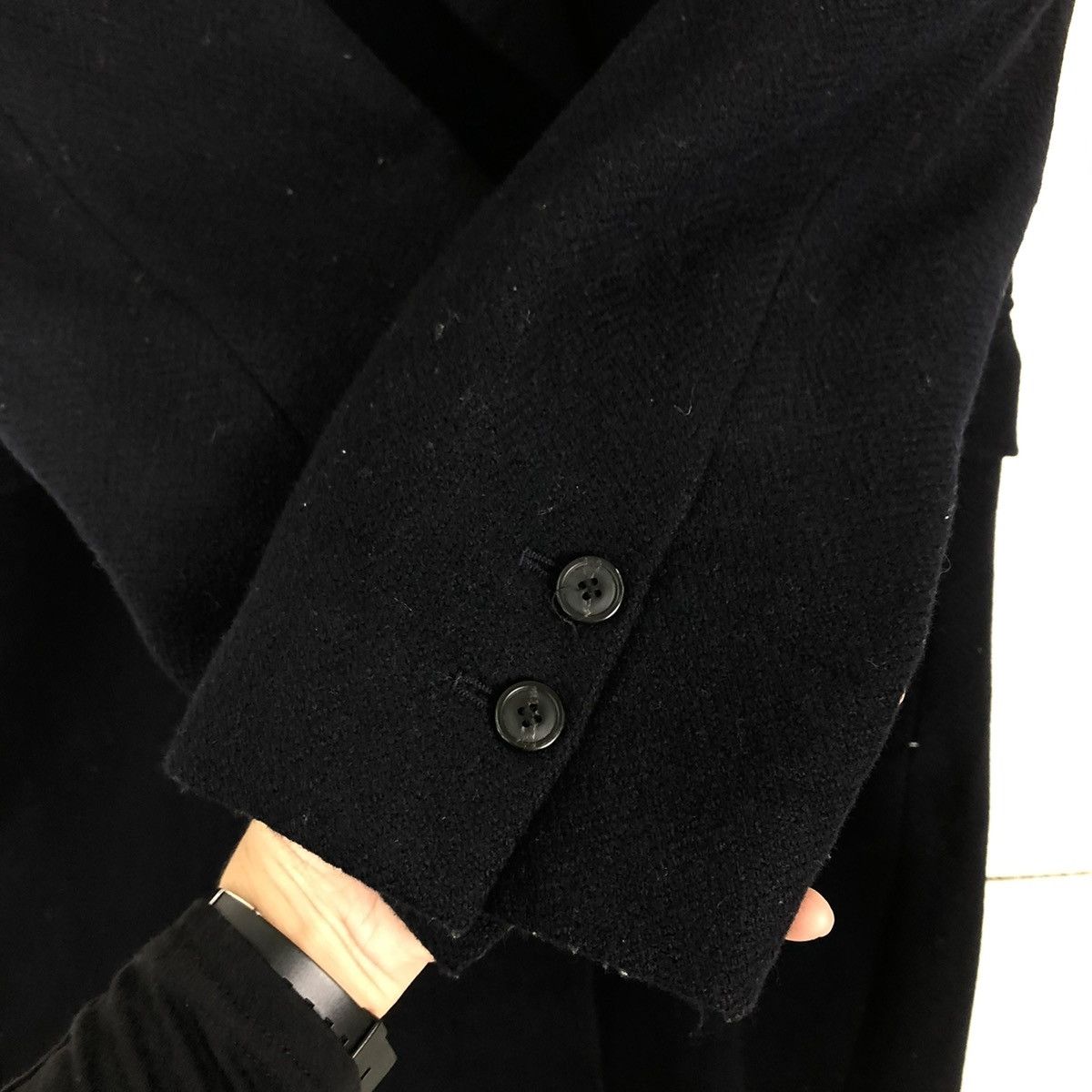 Japanese Brand 🔥VINTAGE WOOL LONG JACKET INES DE LA FRESSANGE ISSEY MIYAKE Size US M / EU 48-50 / 2 - 11 Thumbnail