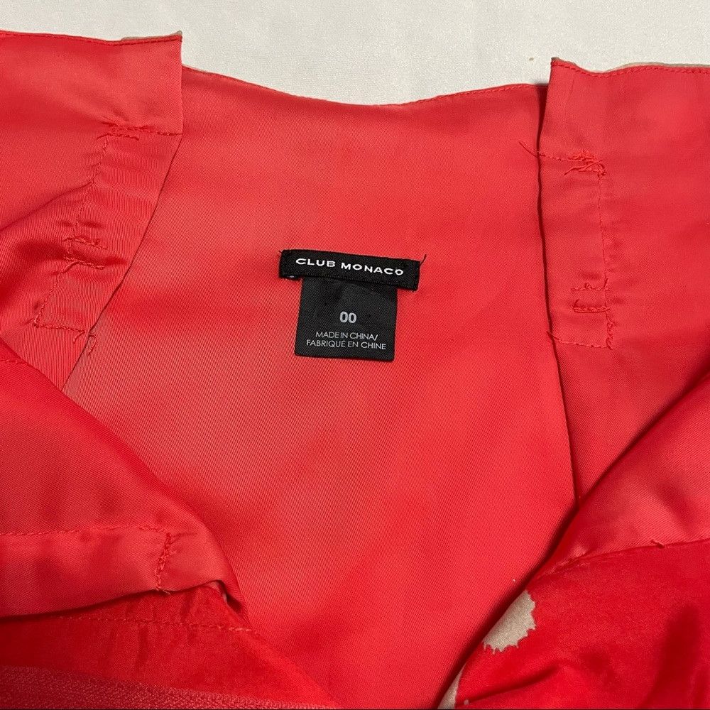 Club Monaco Club Monaco Front-tie Tulip Floral Silk Mini Skirt Size 00 Size 24" / US 00 / IT 34 - 7 Thumbnail