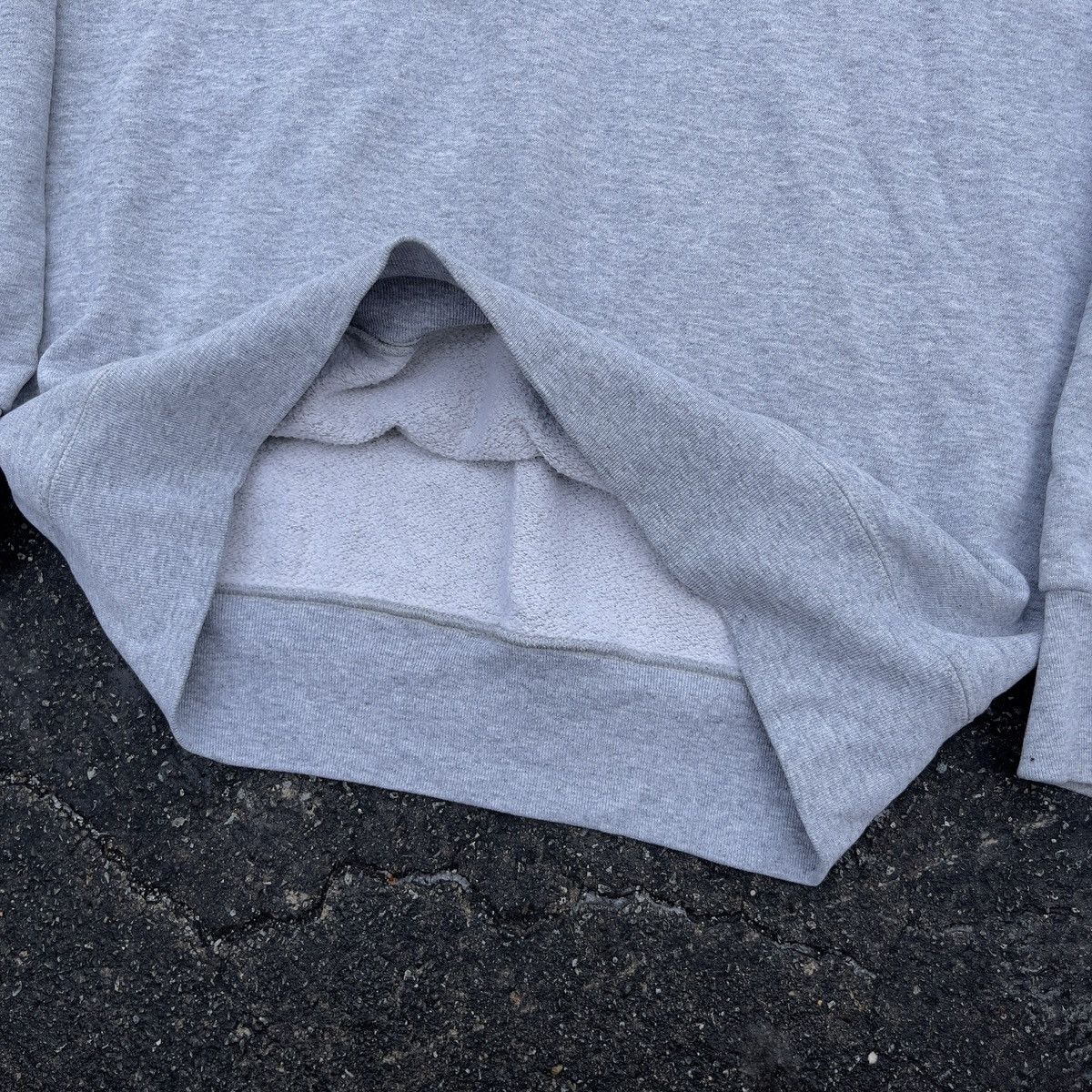Russell Athletic × Vintage Vintage 90s MEMBERS MARK Grey Blank Crewneck Sweatshirt Size US L / EU 52-54 / 3 - 3 Thumbnail