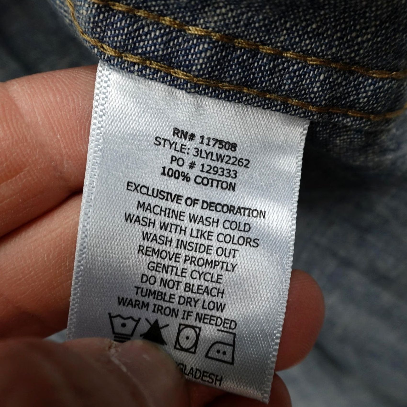 Levi's Levis Shirt Mens 2XL Blue Denim Jean Western Pearl Snap Red Tab Rodeo Ranch NEW Size US XXL / EU 58 / 5 - 5 Thumbnail