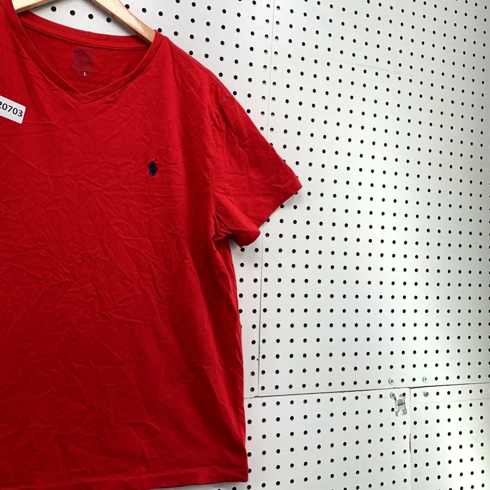 Polo Ralph Lauren Polo Ralph Lauren Shirt Mens Large V-Neck Black Red Pony 21x27 - Polo Ralph Lauren Shirt Mens Large V Neck Red Black Pony 21x27 Size US L / EU 52-54 / 3 - 4 Thumbnail