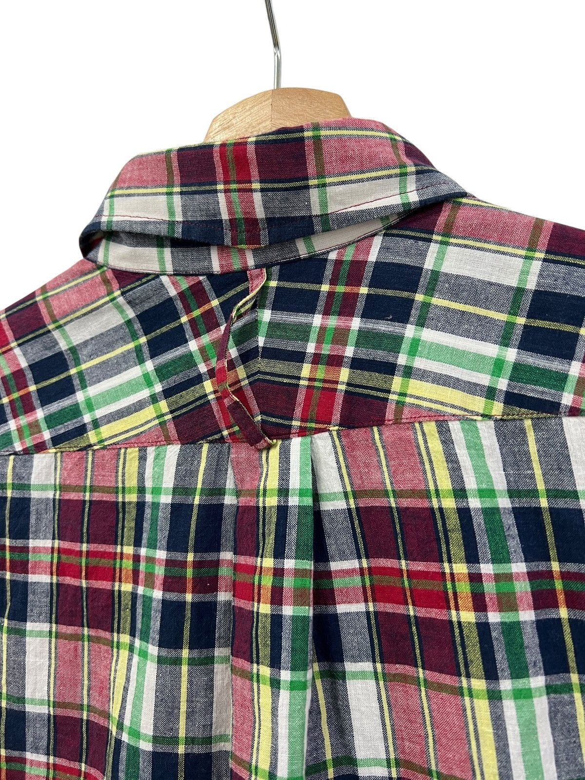 Japanese Brand Jipijapa 🇯🇵 Multipocket Plaid Button Up Shirt Size US M / EU 48-50 / 2 - 8 Thumbnail
