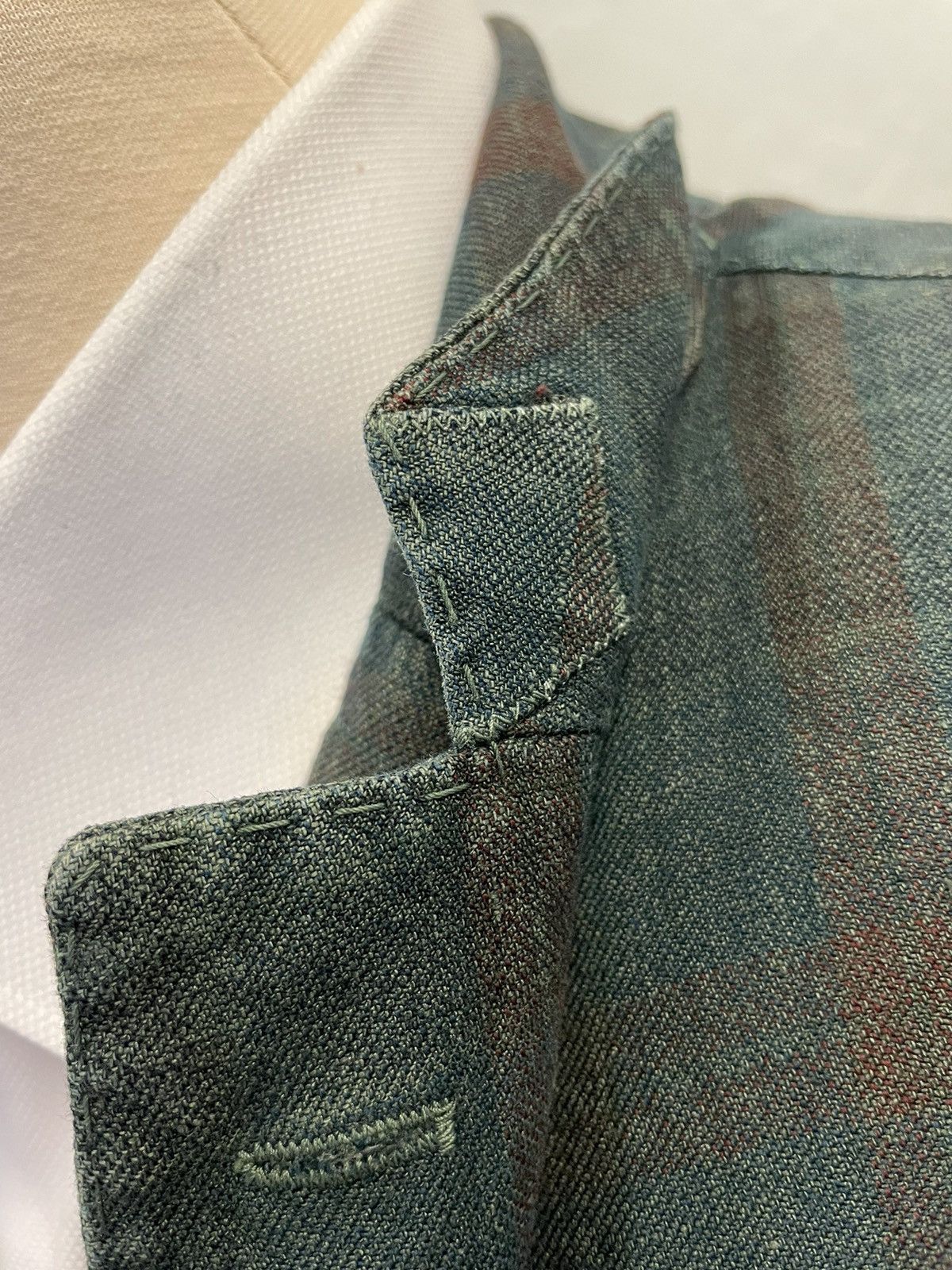 L.B.M. 1911 Shadow Plaid Patch Pocket Jacket Size 48R - 3 Thumbnail