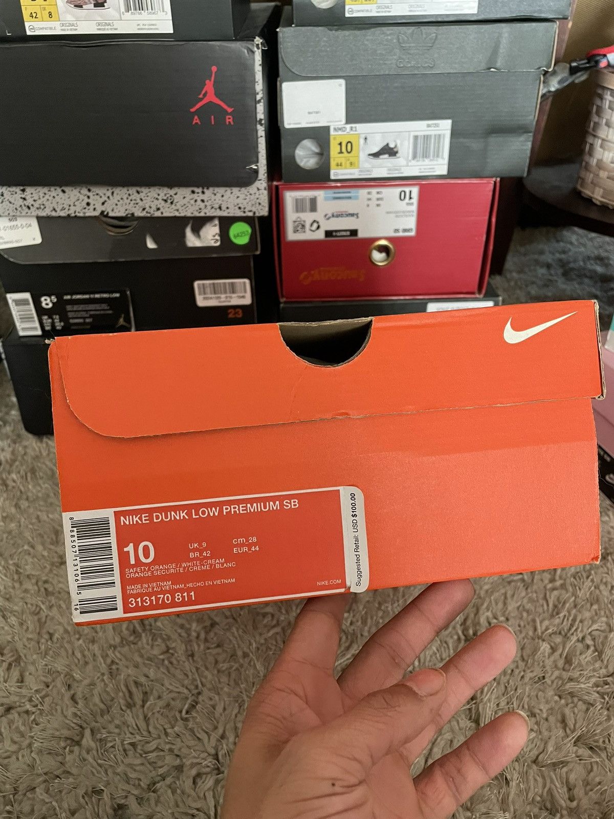 Nike SB Nike Dunk Low SB Orange Box Size US 10 / EU 43 - 9 Thumbnail