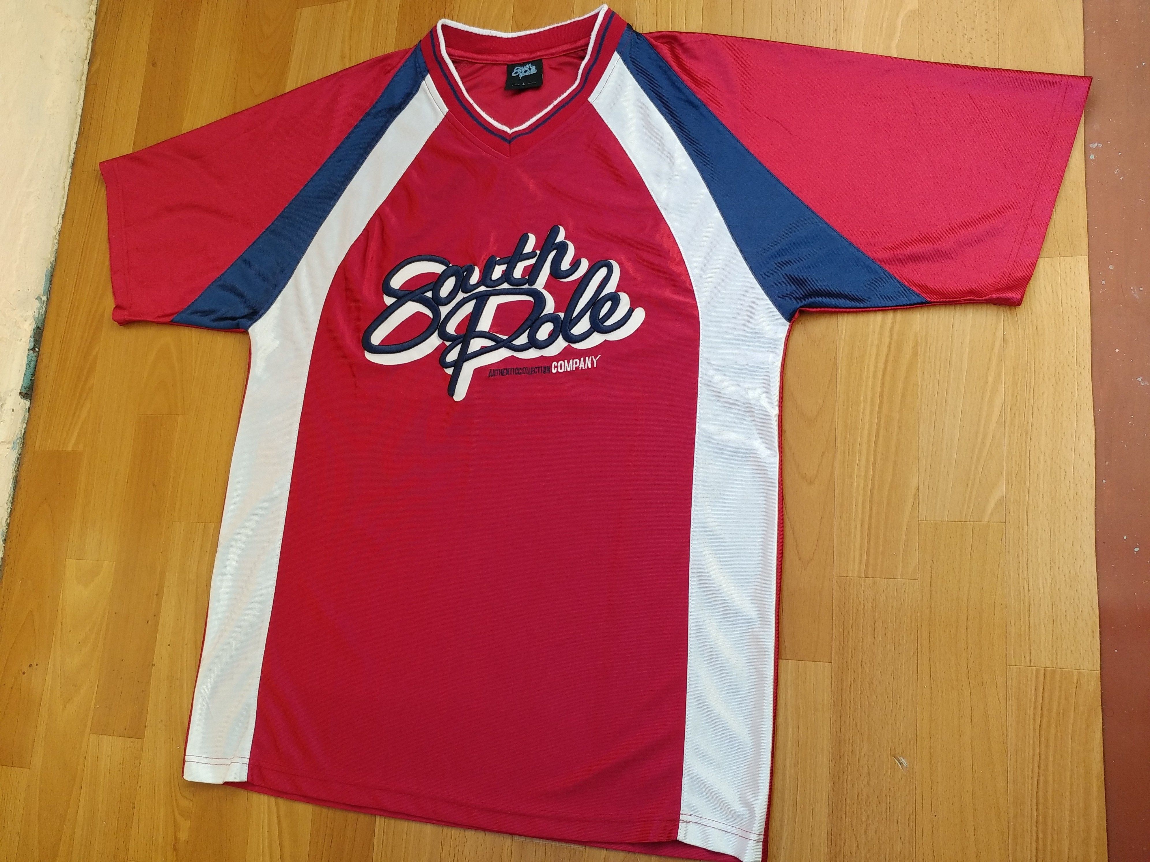 Southpole SOUTHPOLE jersey, red, vintage South Pole t-shirt, 90s L Size US L / EU 52-54 / 3 - 3 Thumbnail