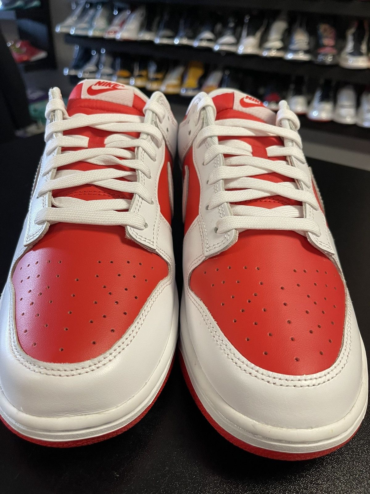 Nike Size 12 - Nike Dunk Low Championship Red Size US 12 / EU 45 - 6 Thumbnail
