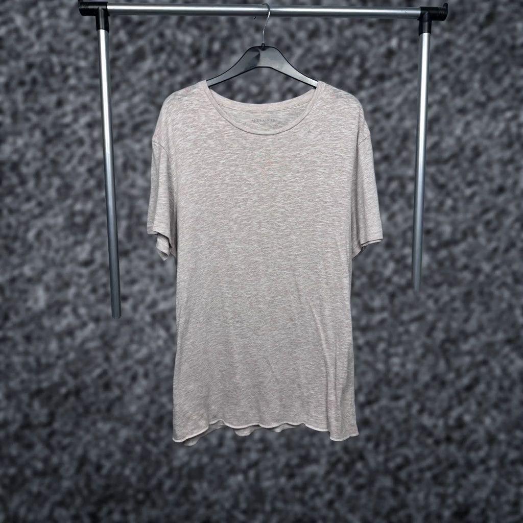 Allsaints AllSaints Pesley Mens Cotton-Polyester-Linen Crew Neck T-Shirt Size L Multicolor Short Sleeve Crew Neck Shirt Mens L Size US L / EU 52-54 / 3 - 1 Thumbnail