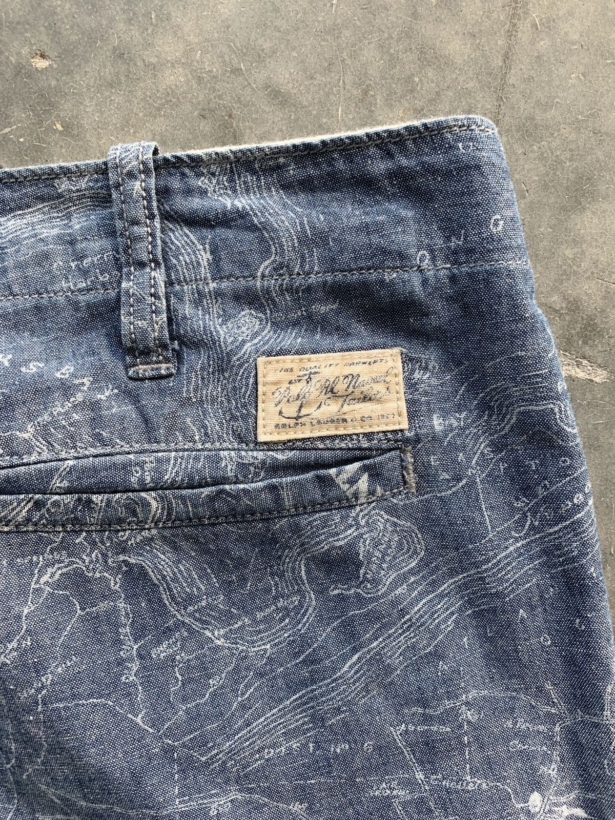 Polo Ralph Lauren Vintage Y2K Polo Ralph Lauren Maritime Map Shorts Printed Size US 34 / EU 50 - 7 Thumbnail