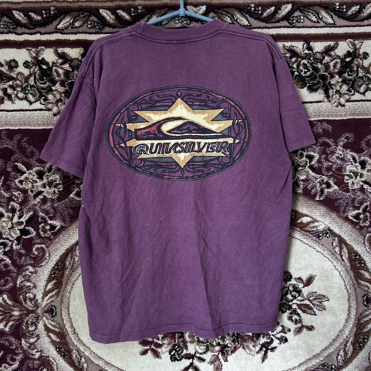 Quicksilver Grail Vintage Single Stitch Sun Faded Quiksilver