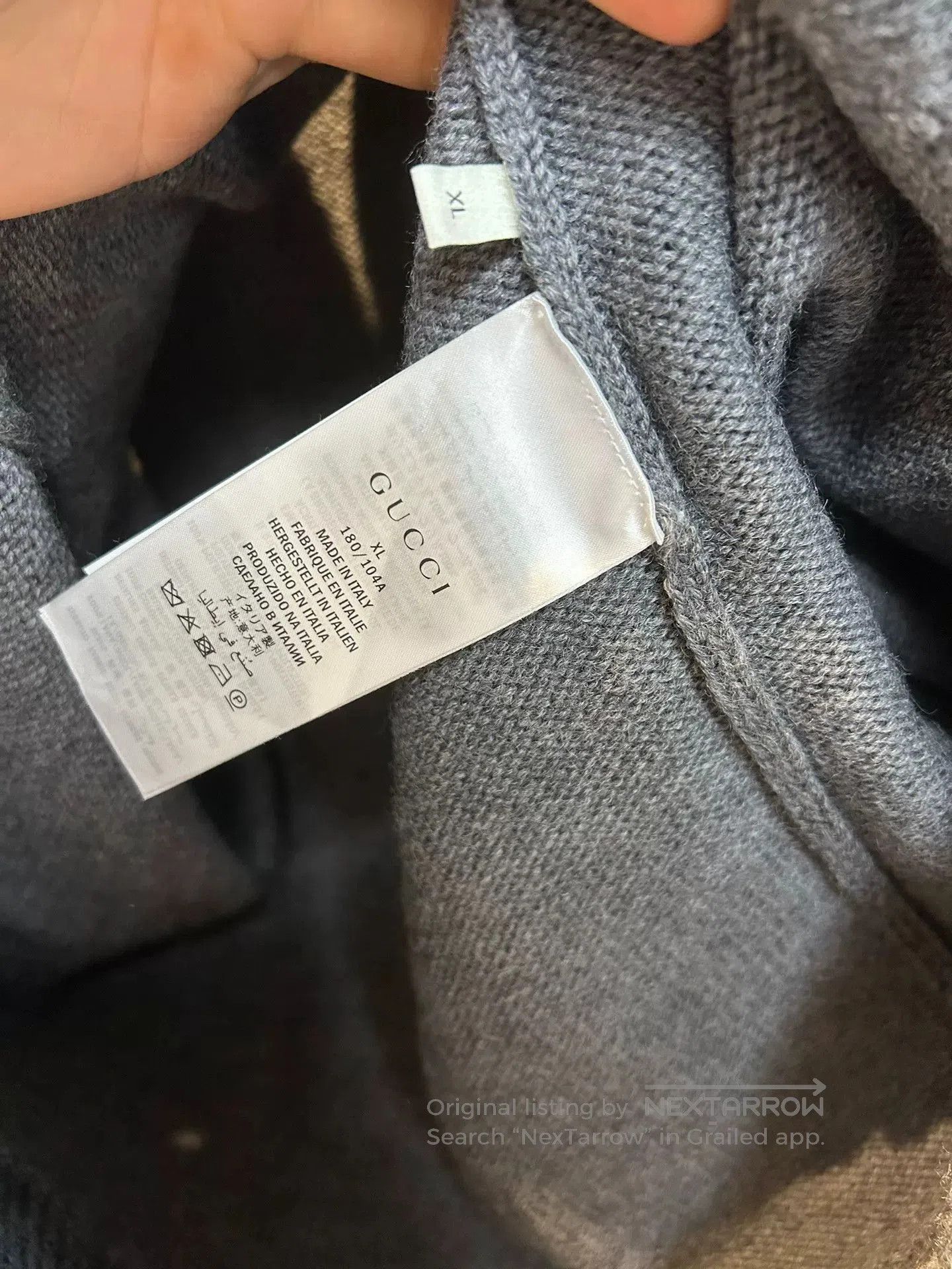 Gucci Gucci Gray Bee Cardigan Size XL. Size US XL / EU 56 / 4 - 4 Thumbnail
