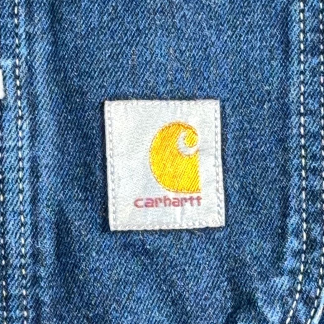 Carhartt Carhartt Overalls Mens 32x34 Blue Denim Workwear OR4672 Size US 32 / EU 48 - 4 Thumbnail