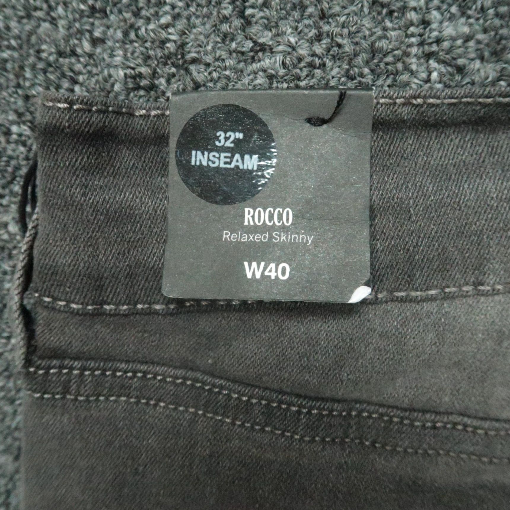True Religion VINTAGE True Religion Jeans Mens 40x32 Gray Charcoal Rocco Relaxed Skinny No Flap NWT Size US 40 / EU 56 - 7 Thumbnail