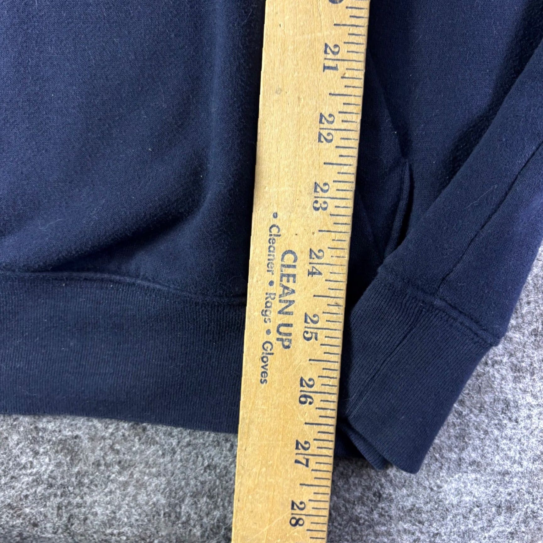 Vintage LL Bean Script Logo Hoodie Navy Blue Mens Large Pullover Fleece 515162 Size US L / EU 52-54 / 3 - 4 Thumbnail