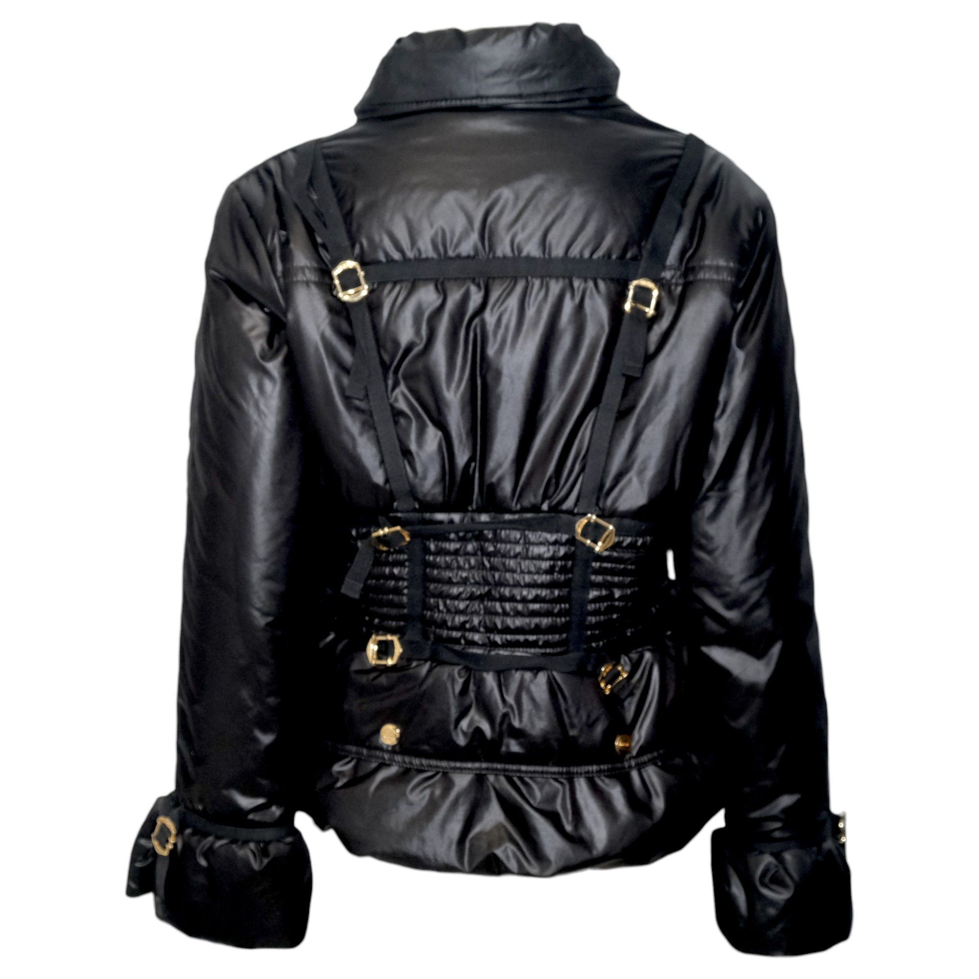 Roberto Cavalli Just Cavalli Y2K Bondage Parachute Puffer Size M / US 6-8 / IT 42-44 - 3 Thumbnail