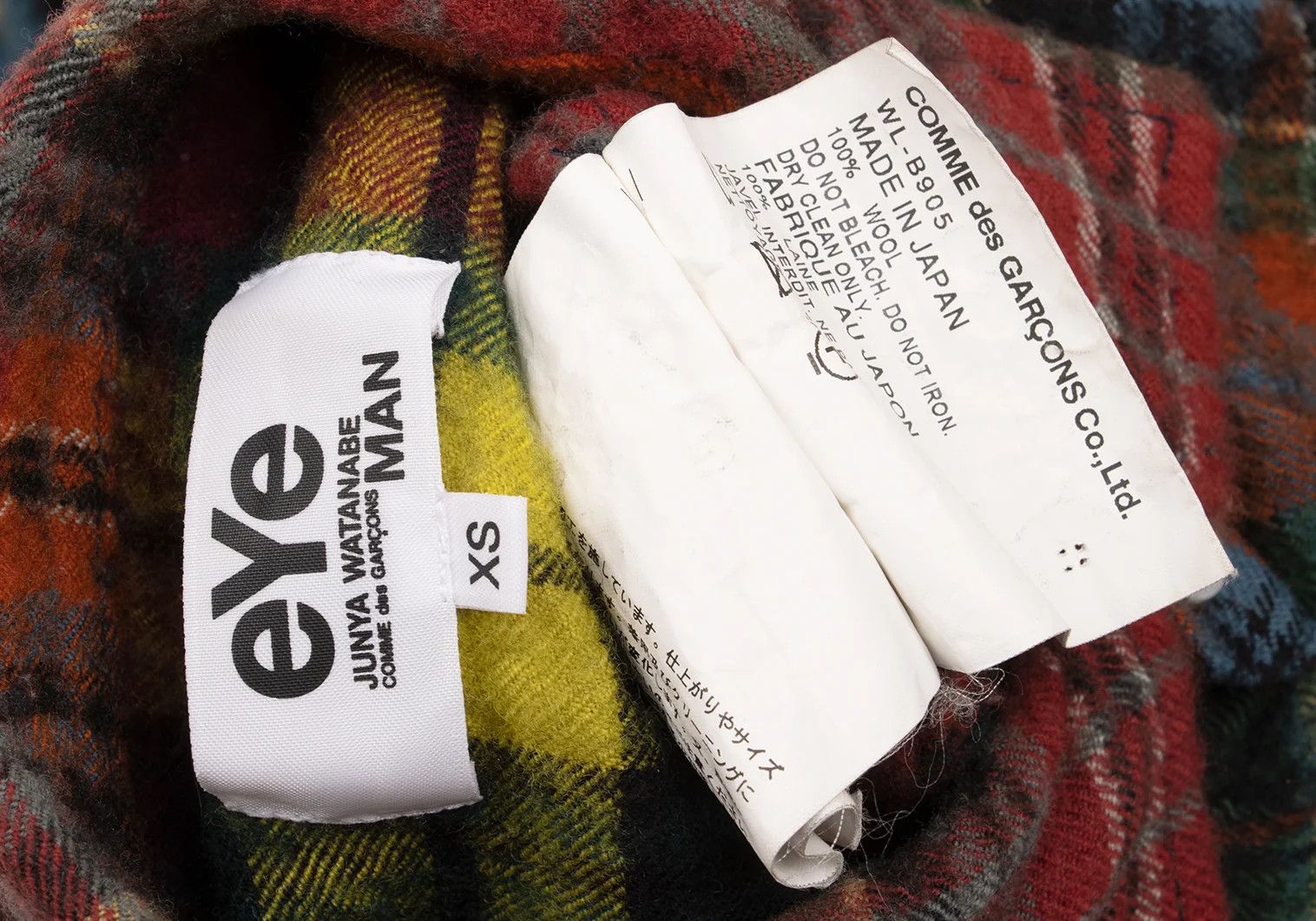 Junya Watanabe Wool Felted Check Crazy Pattern Long Sleeve Shirt Green Size US XS / EU 42 / 0 - 17 Thumbnail