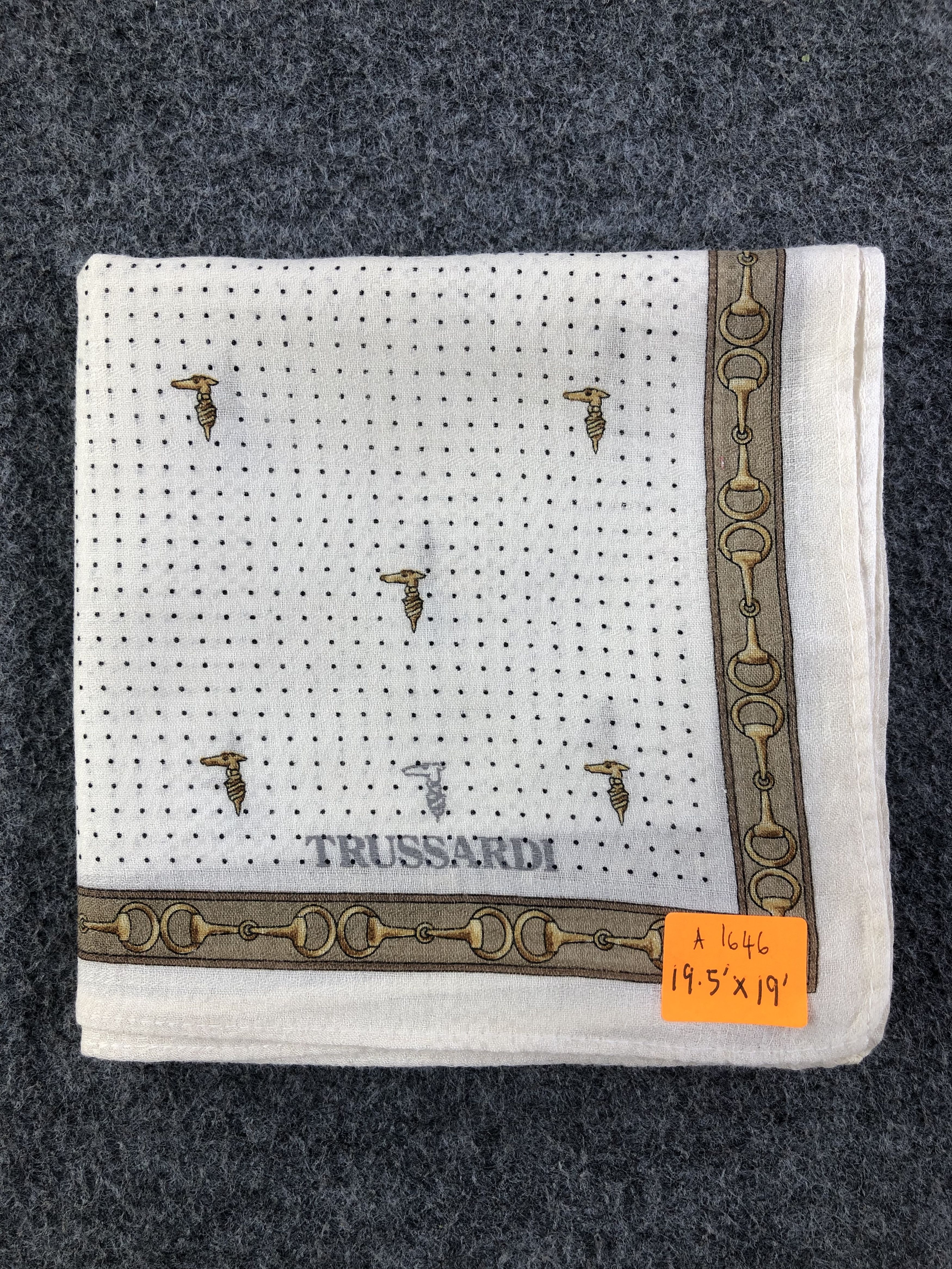 Trussardi × Vintage Trussardi Handkerchief / Bandana / Neckerchief Size ONE SIZE - 6 Thumbnail