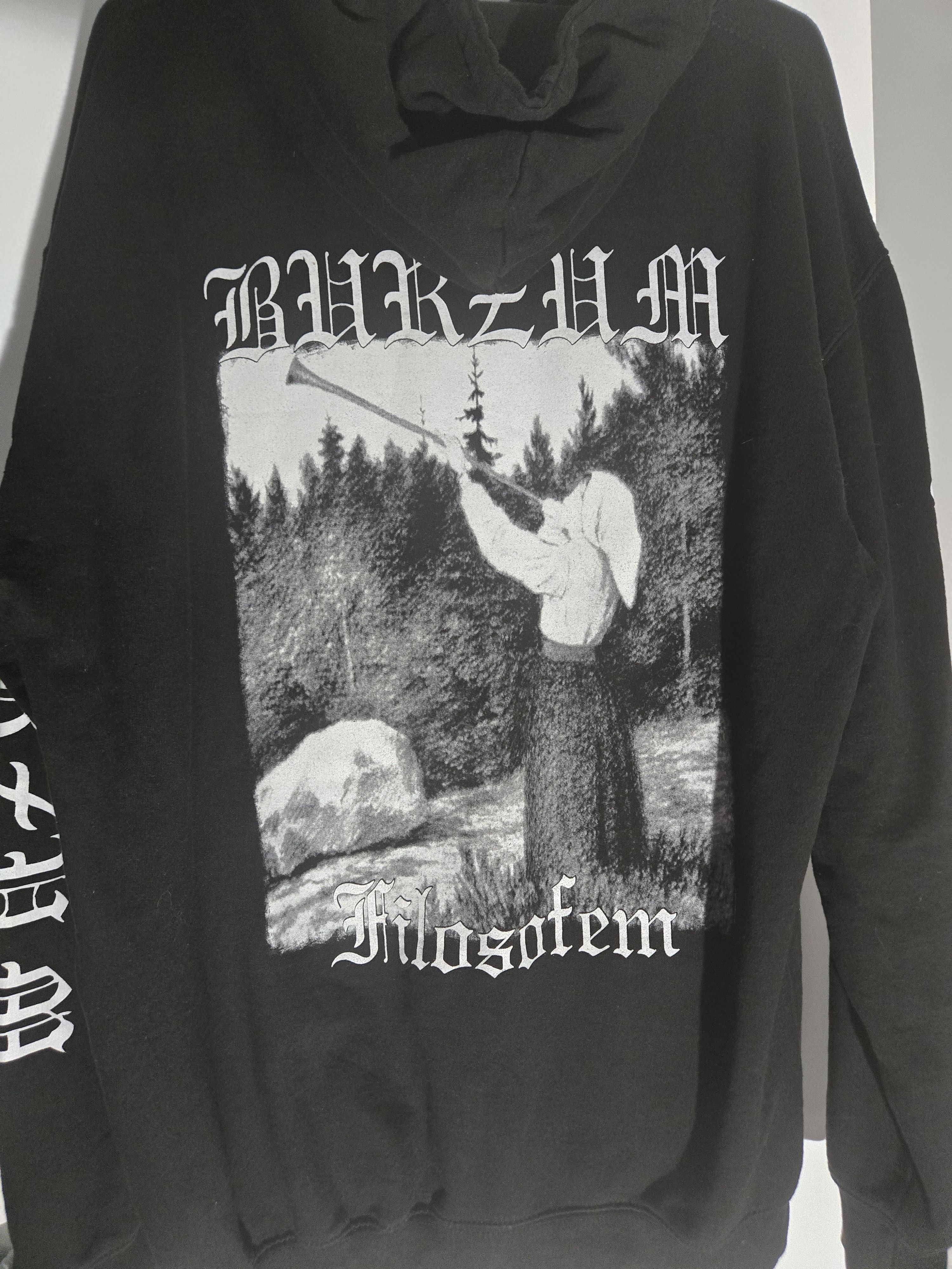 Band Tees Vintage 90s Burzum Filosofem Hoodie Size US XL / EU 56 / 4 - 3 Thumbnail