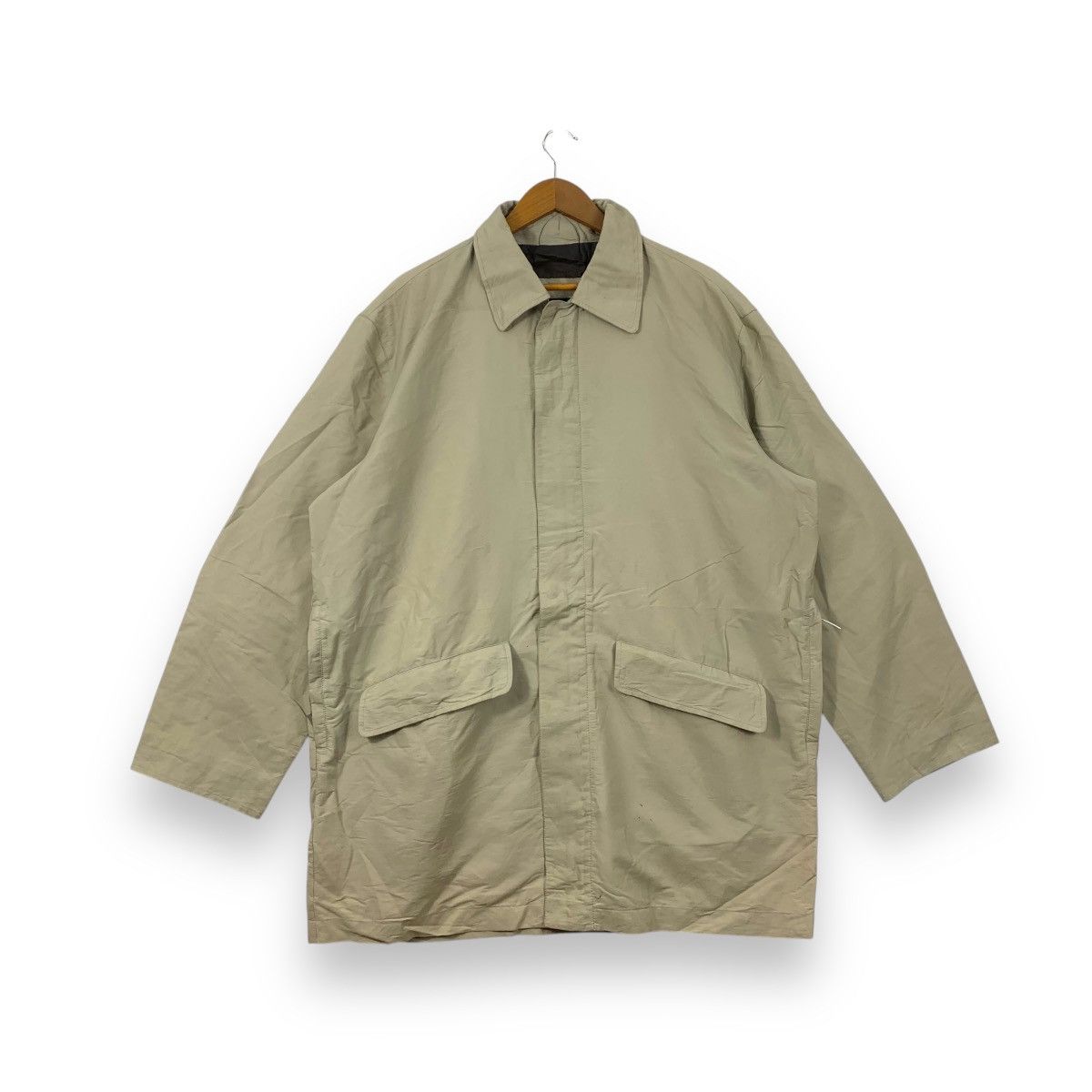 Ermenegildo Zegna Vintage ERMENEGILDO ZEQNA MICROTENE Classic Trench Coat Size 3XL / US 20-22 - 1 Thumbnail