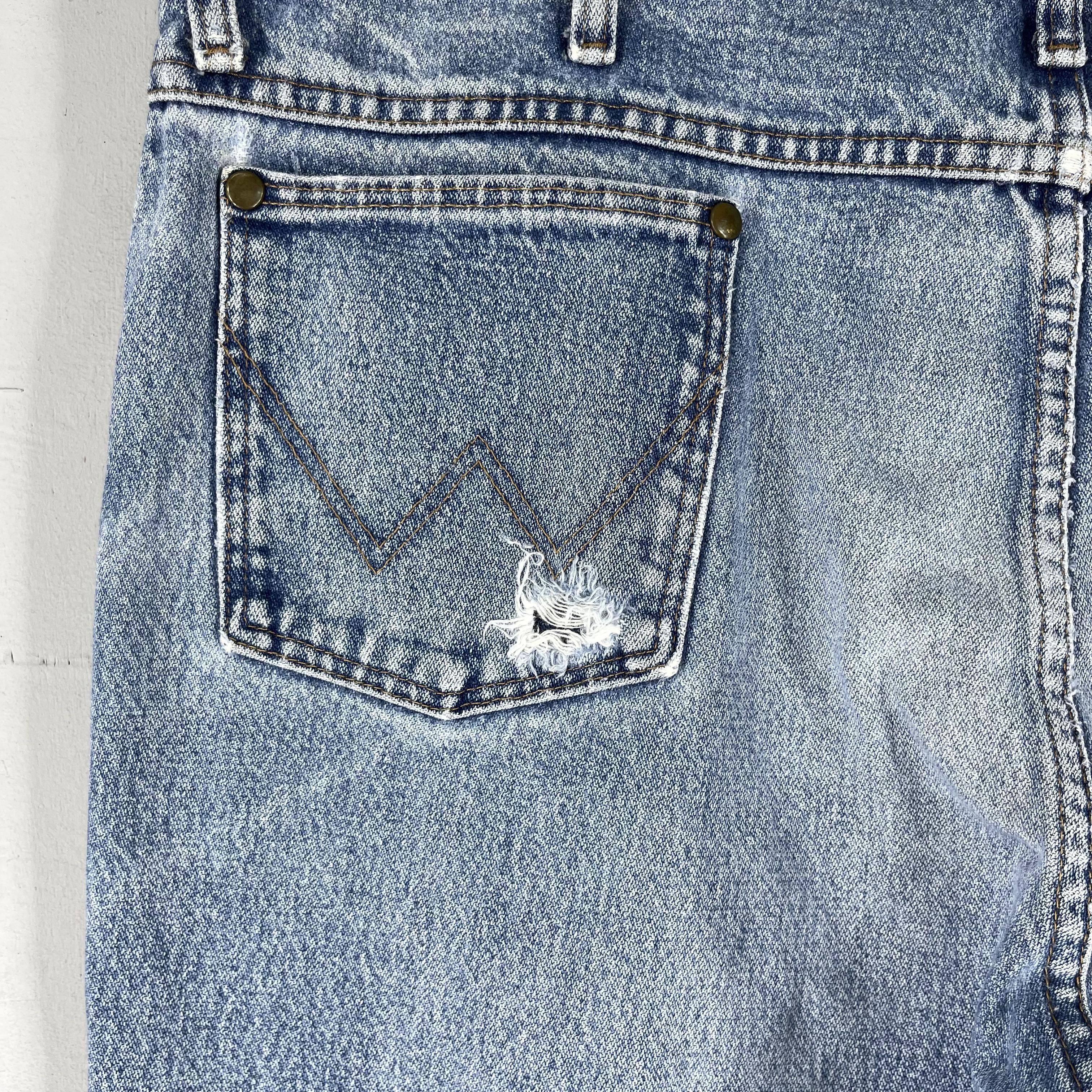 Vintage × Wrangler Size 38 Vintage Wrangler Distressed Ripped Pocket Jeans Size US 38 / EU 54 - 9 Thumbnail