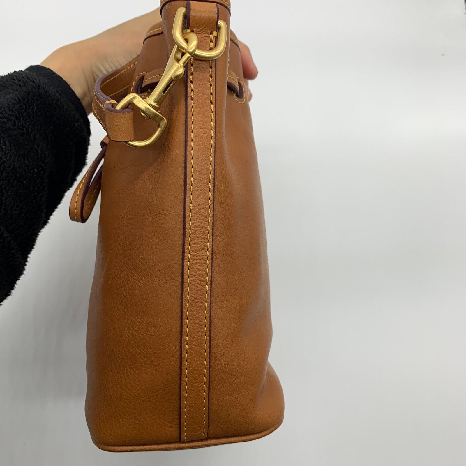 Dooney & Bourke Dooney & Bourke Leather Crossbody Bag Melrose Drawstring Size ONE SIZE - 3 Thumbnail