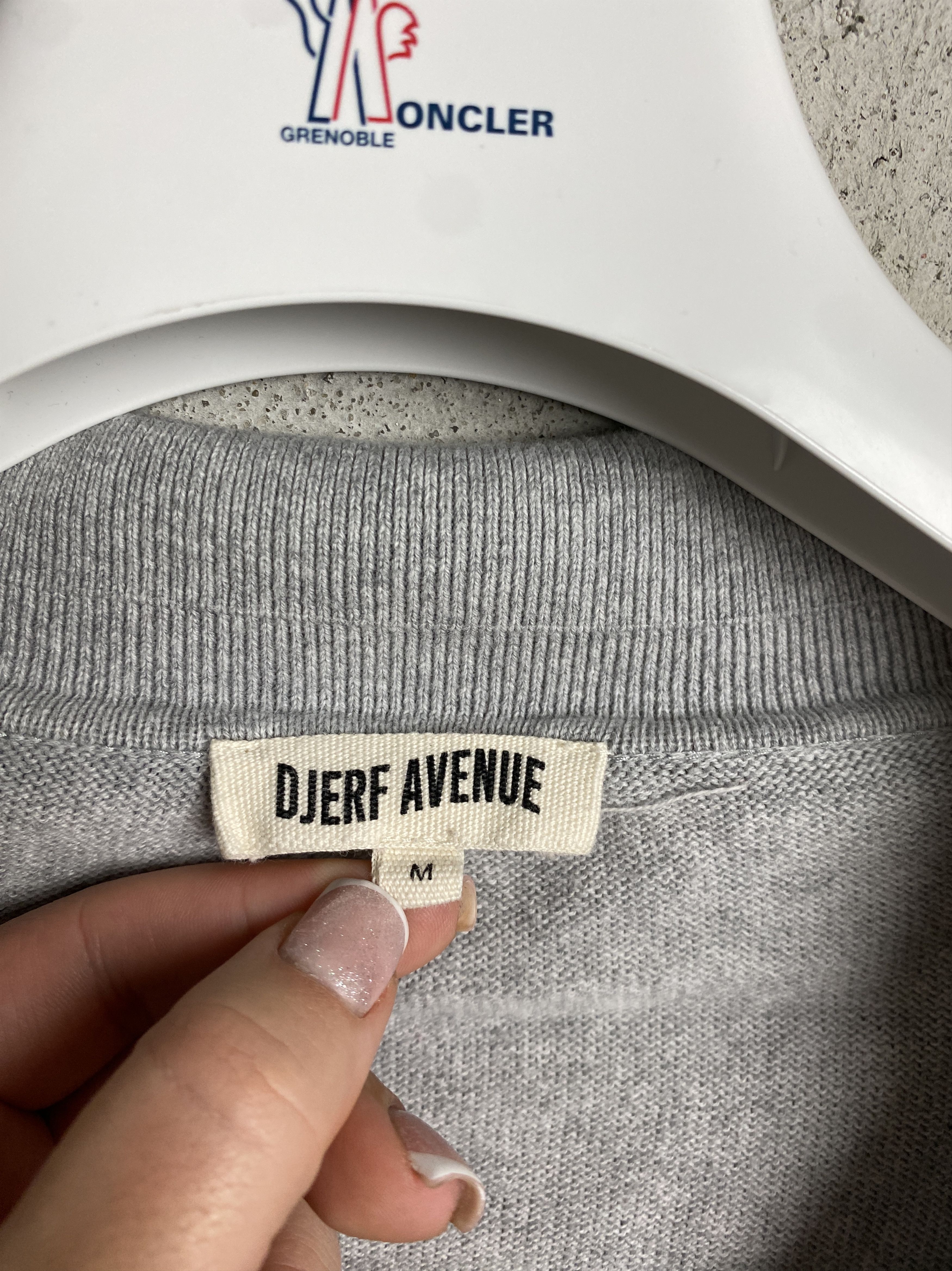 Other Djerf Avenue Top Grey Melange long sleeve t-shirt cotton Size M / US 6-8 / IT 42-44 - 3 Thumbnail