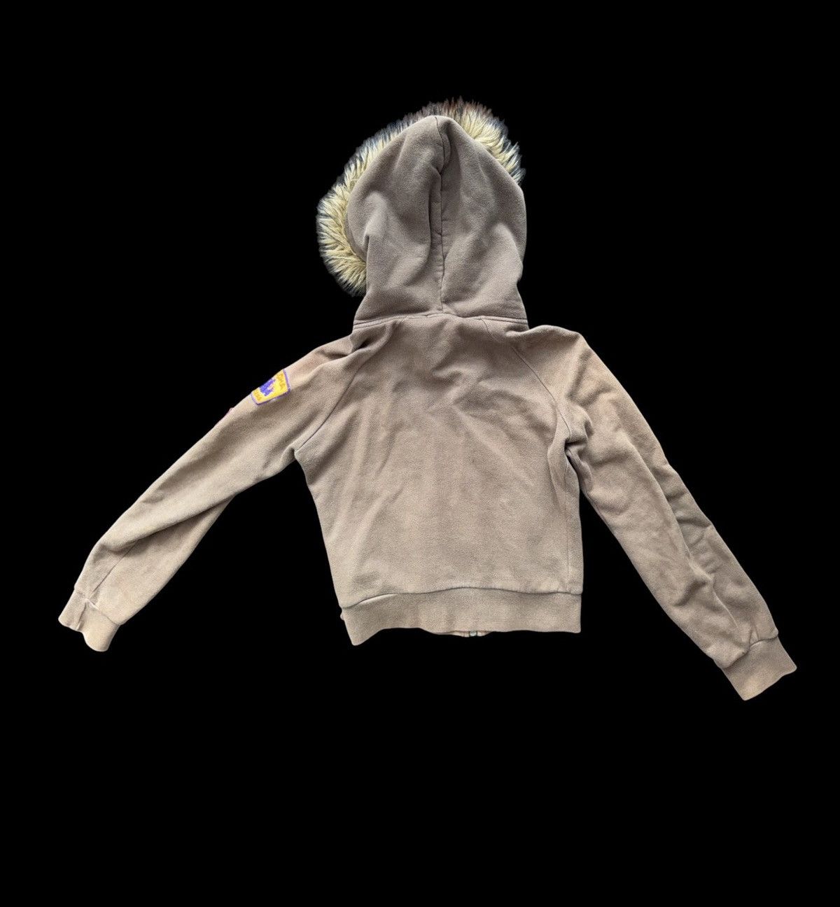 Other Vintage SABOTAGE brown crop hoodie with faux fur zip rare Size US S / EU 44-46 / 1 - 5 Thumbnail