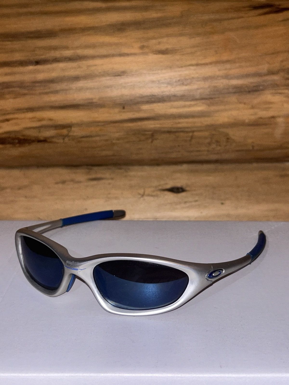 image of Oakley Twenty Xx Silver Ice Iridium Sunglasses Y2K, Men's