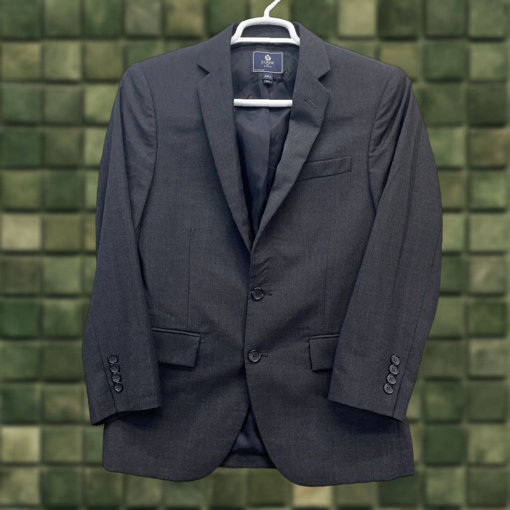 J.Crew J. Crew Blazer Men's 36S WOOL Sport Coat Casual Jacket Gray two button Size 36R - 1 Thumbnail