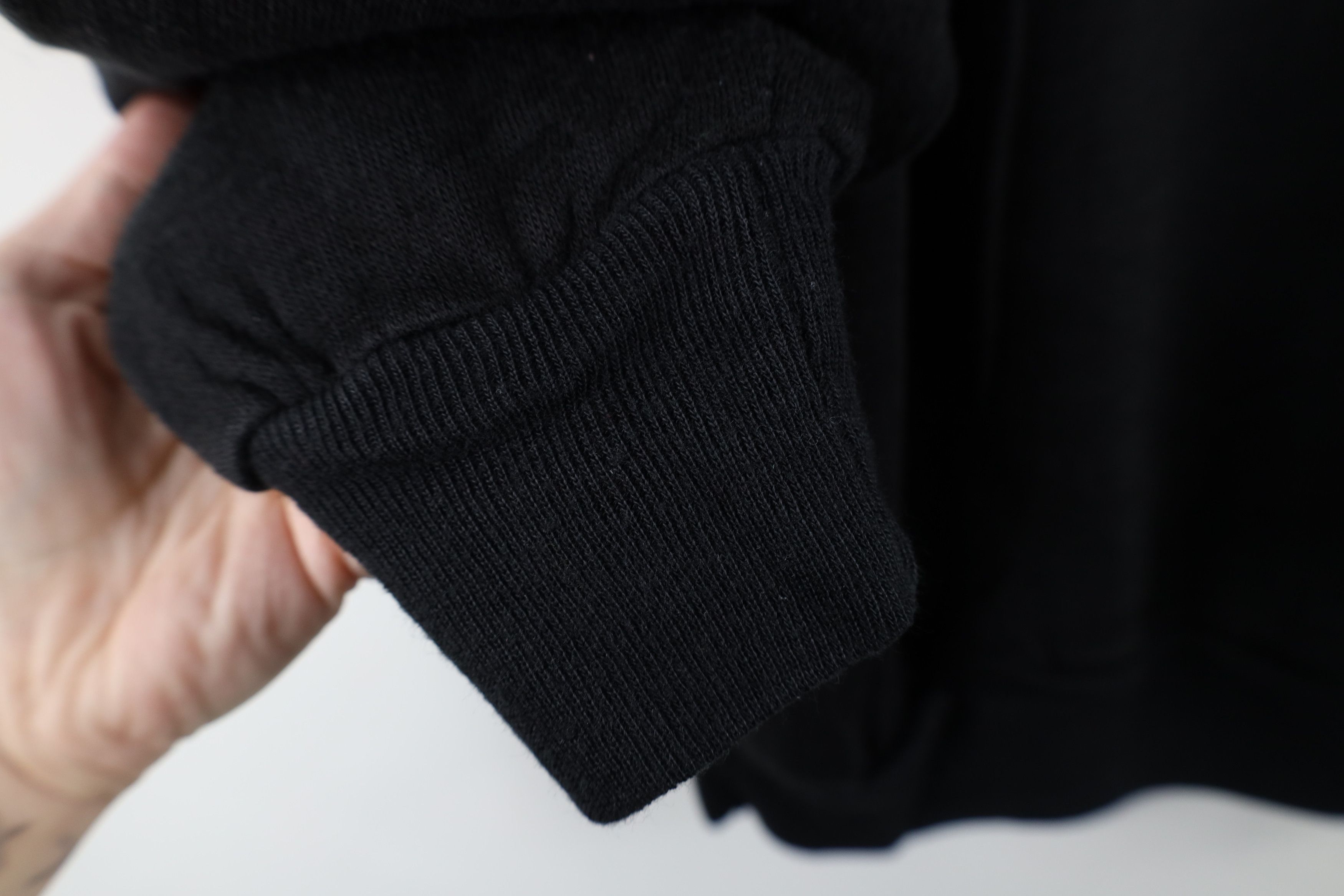 Vintage Vintage 70s 80s Streetwear Blank Ribbed Sweatshirt Black Size M / US 6-8 / IT 42-44 - 6 Thumbnail